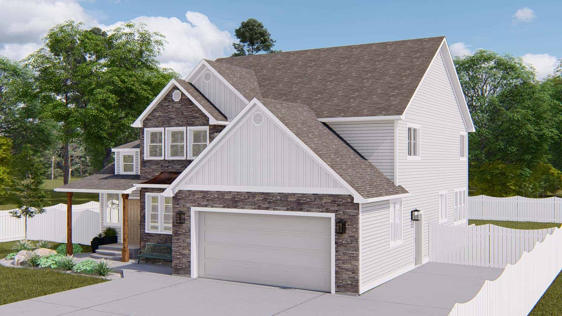 Right Side View of this 5-Bedroom,3115 Sq Ft Plan -187-1200