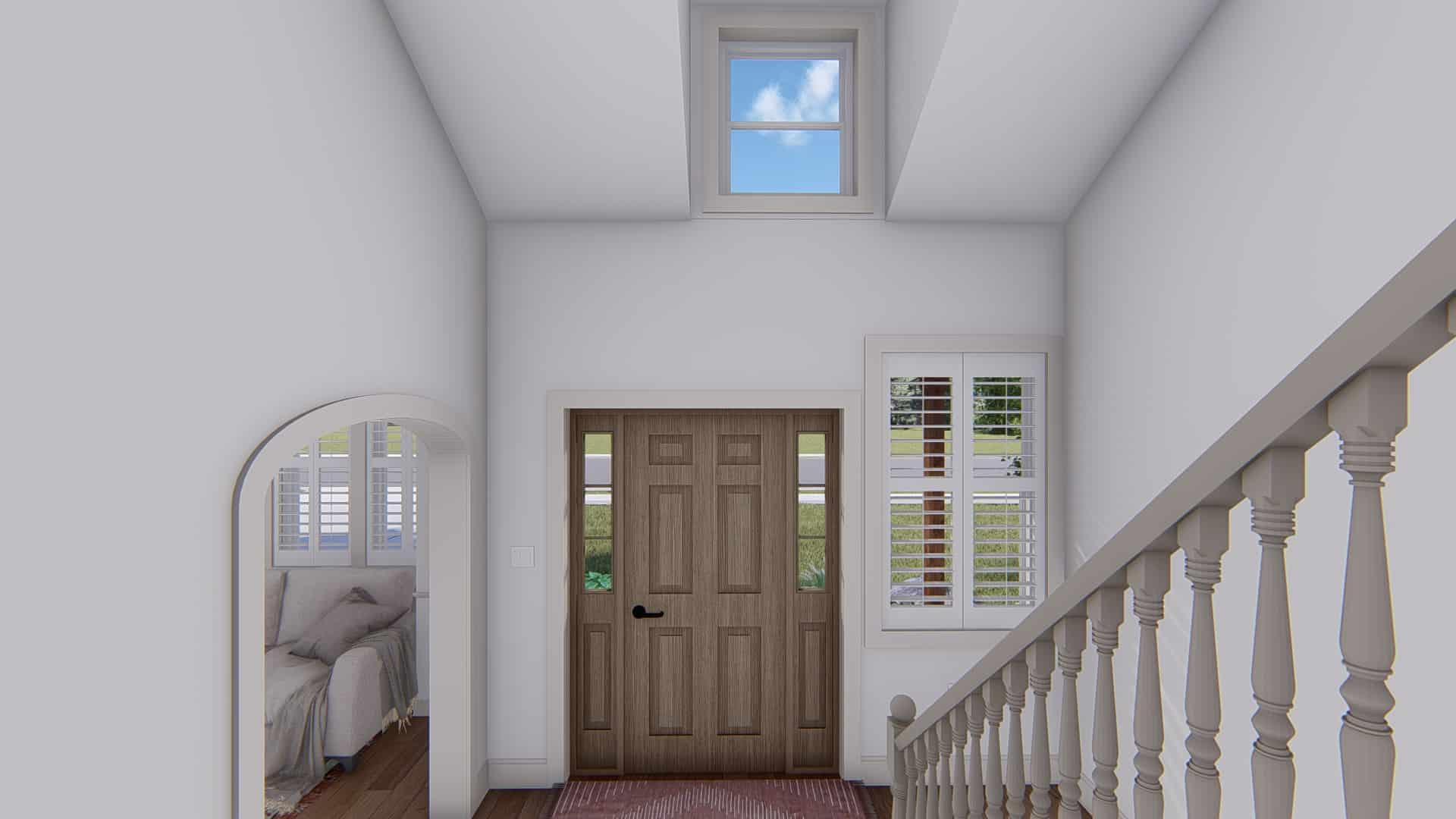 Entry Hall: Foyer of this 5-Bedroom,3115 Sq Ft Plan -187-1200