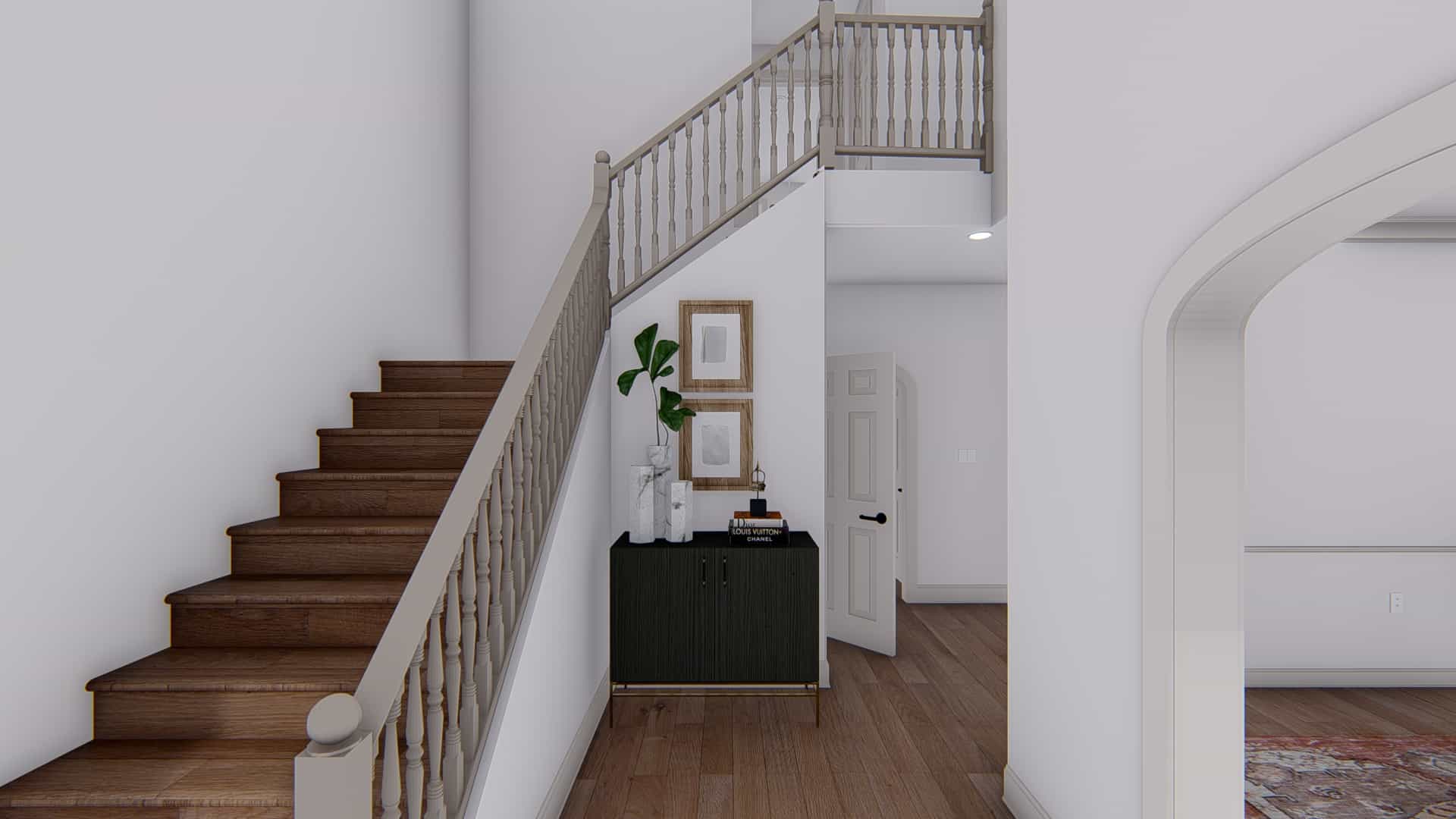 Entry Hall: Staircase of this 5-Bedroom,3115 Sq Ft Plan -187-1200