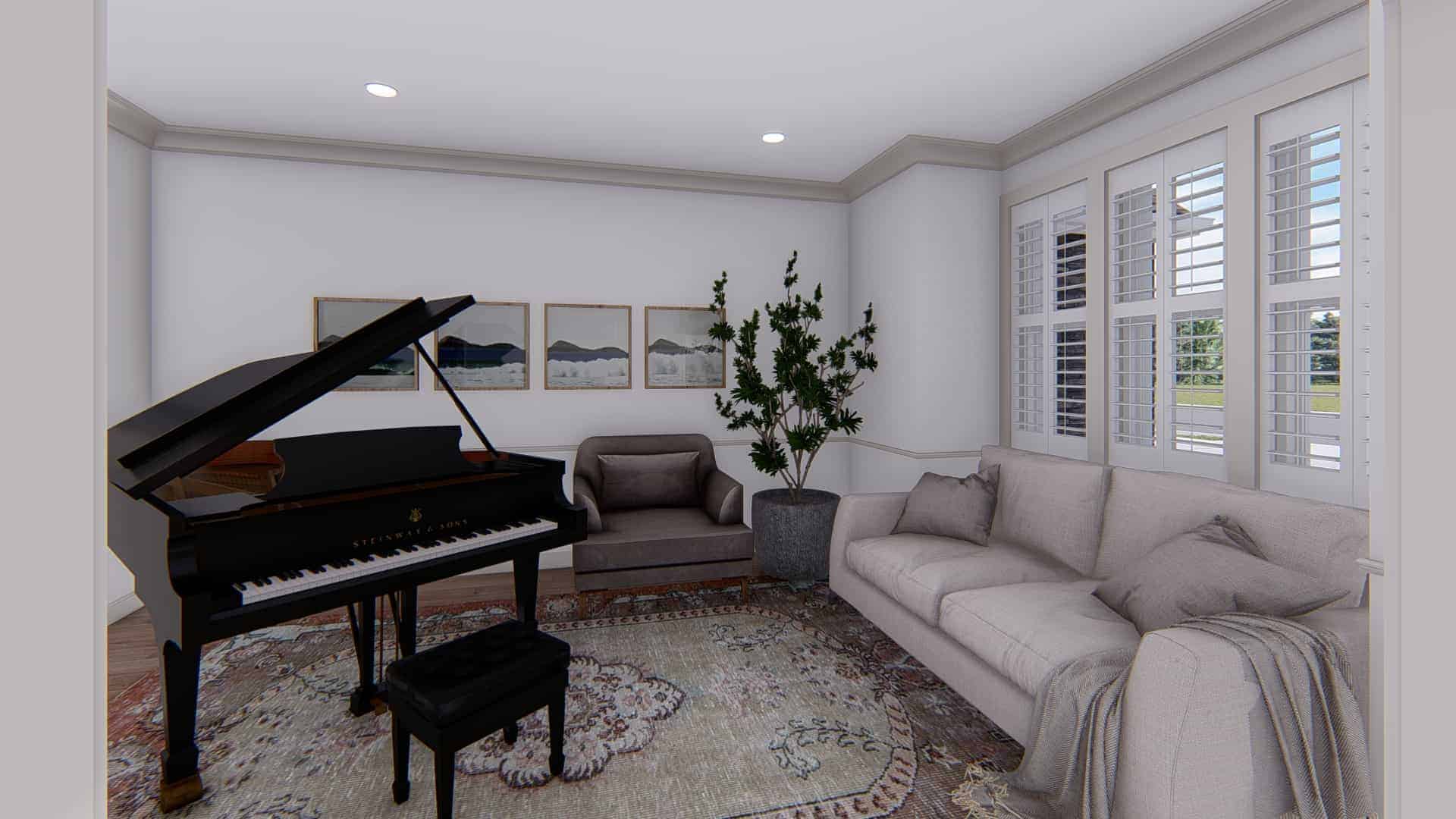 Home Office: Den of this 5-Bedroom,3115 Sq Ft Plan -187-1200
