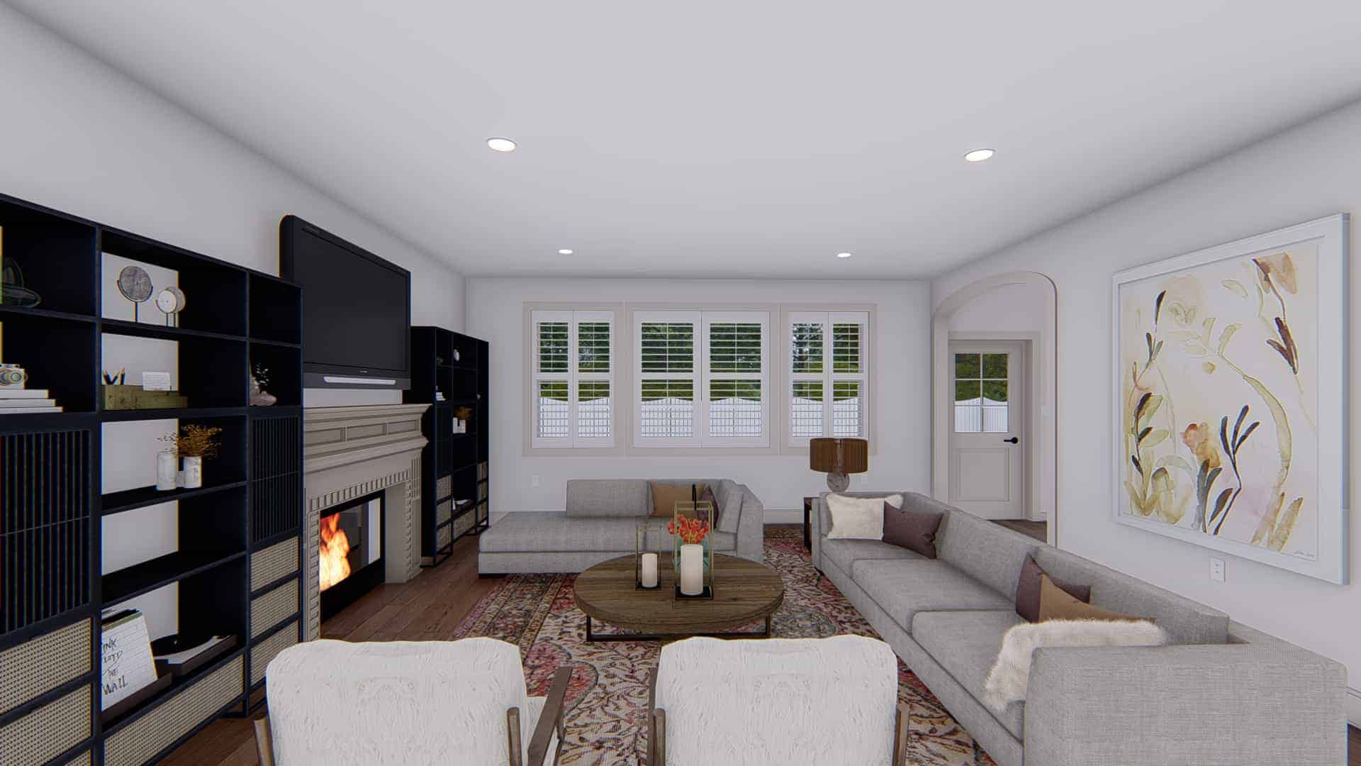 Family Room of this 5-Bedroom,3115 Sq Ft Plan -187-1200