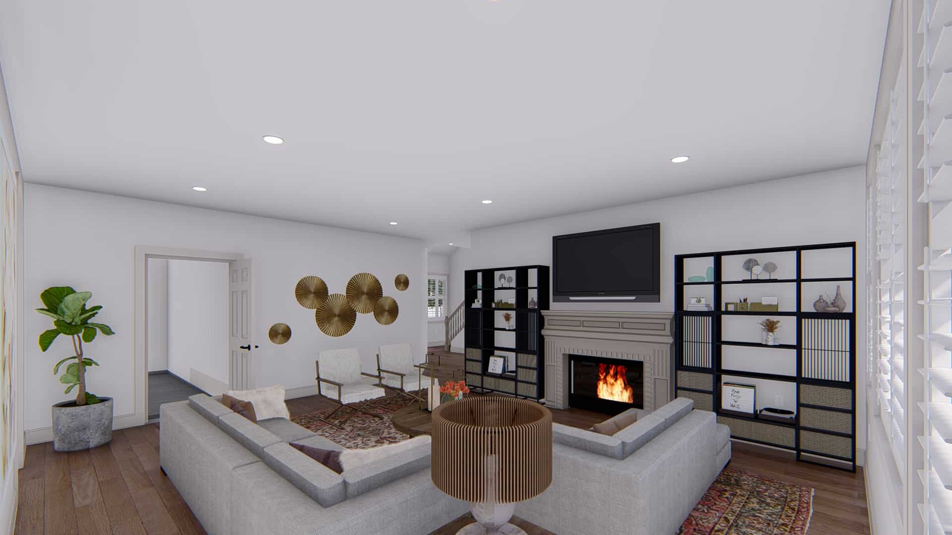 Family Room of this 5-Bedroom,3115 Sq Ft Plan -187-1200