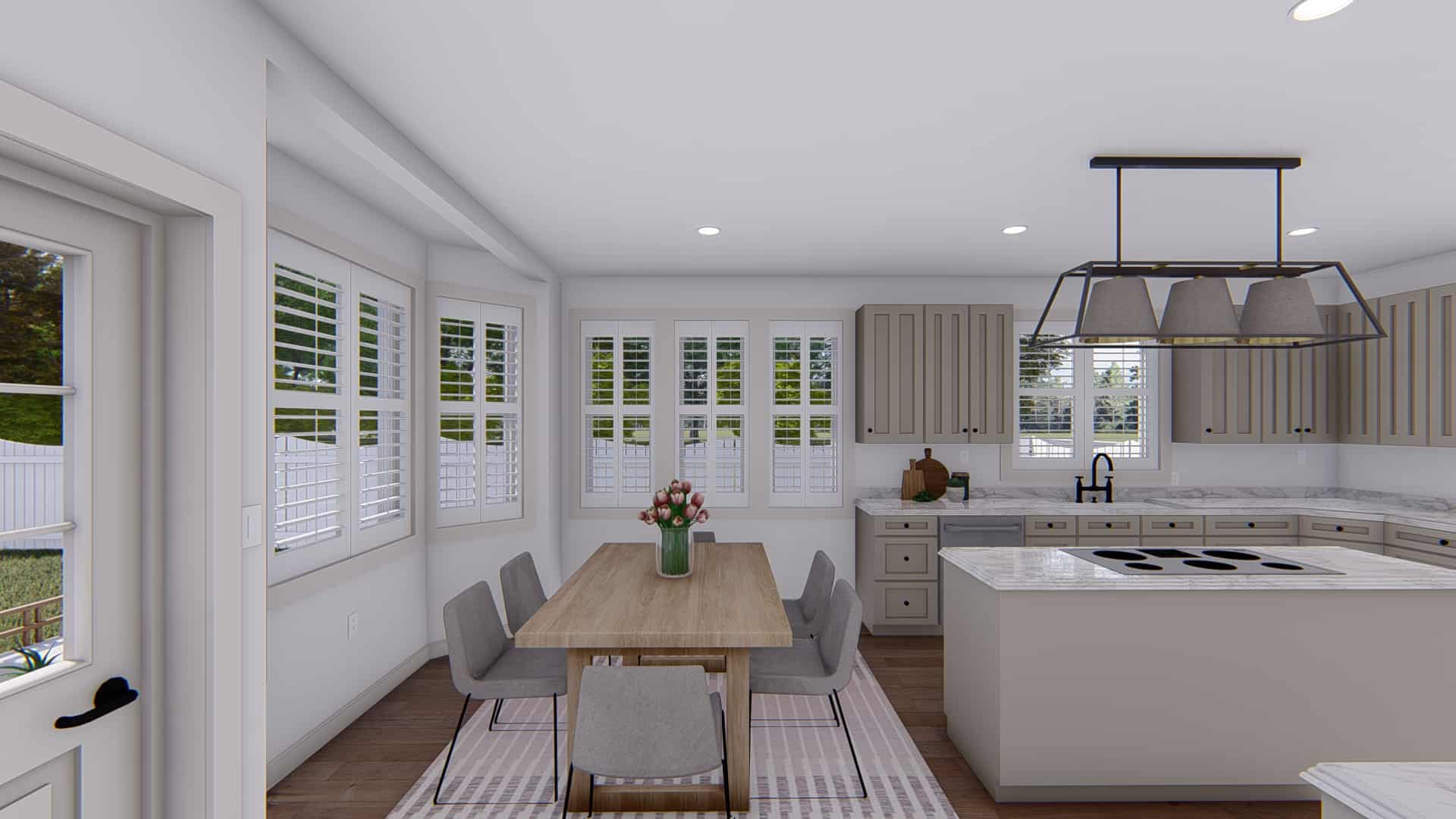 Dining Room of this 5-Bedroom,3115 Sq Ft Plan -187-1200