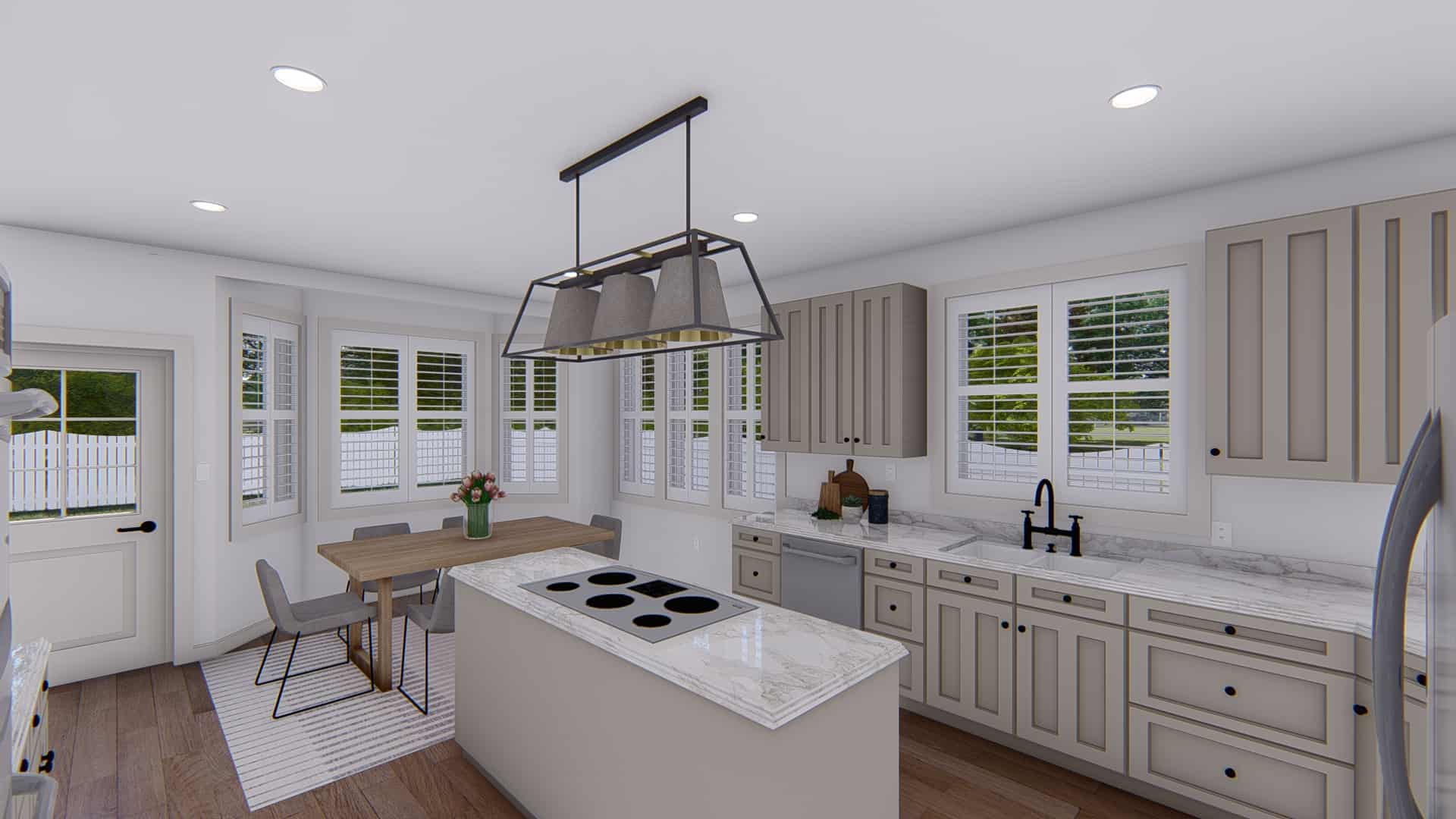 Kitchen: Kitchen Island of this 5-Bedroom,3115 Sq Ft Plan -187-1200