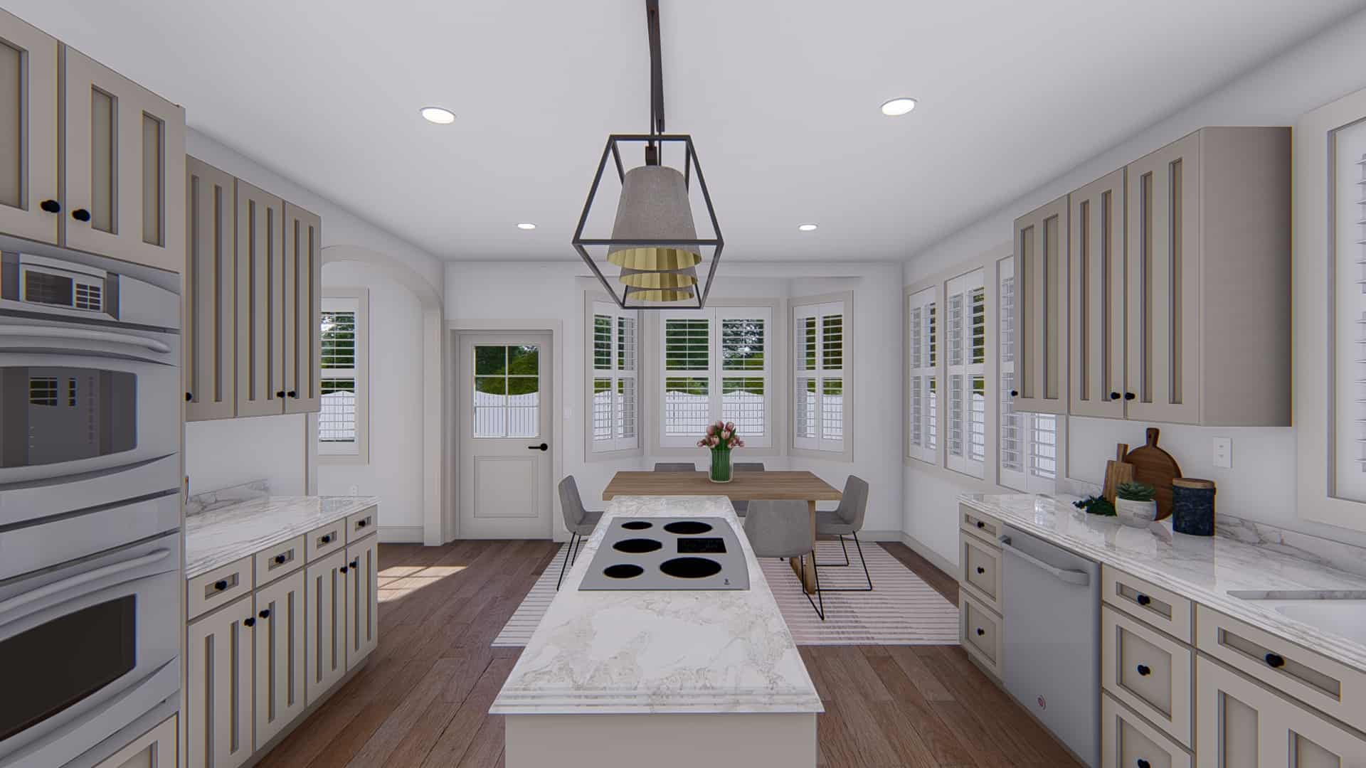 Kitchen: Kitchen Island of this 5-Bedroom,3115 Sq Ft Plan -187-1200