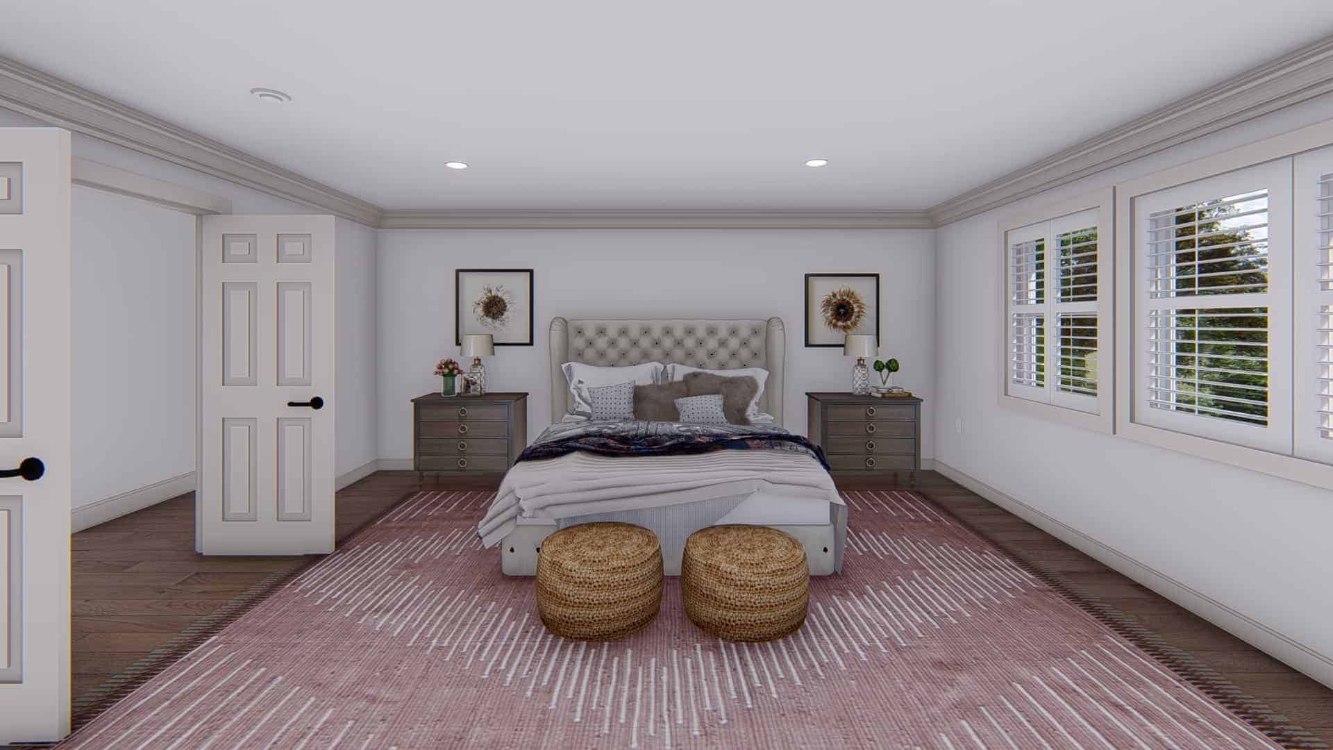 Master Bedroom of this 5-Bedroom,3115 Sq Ft Plan -187-1200