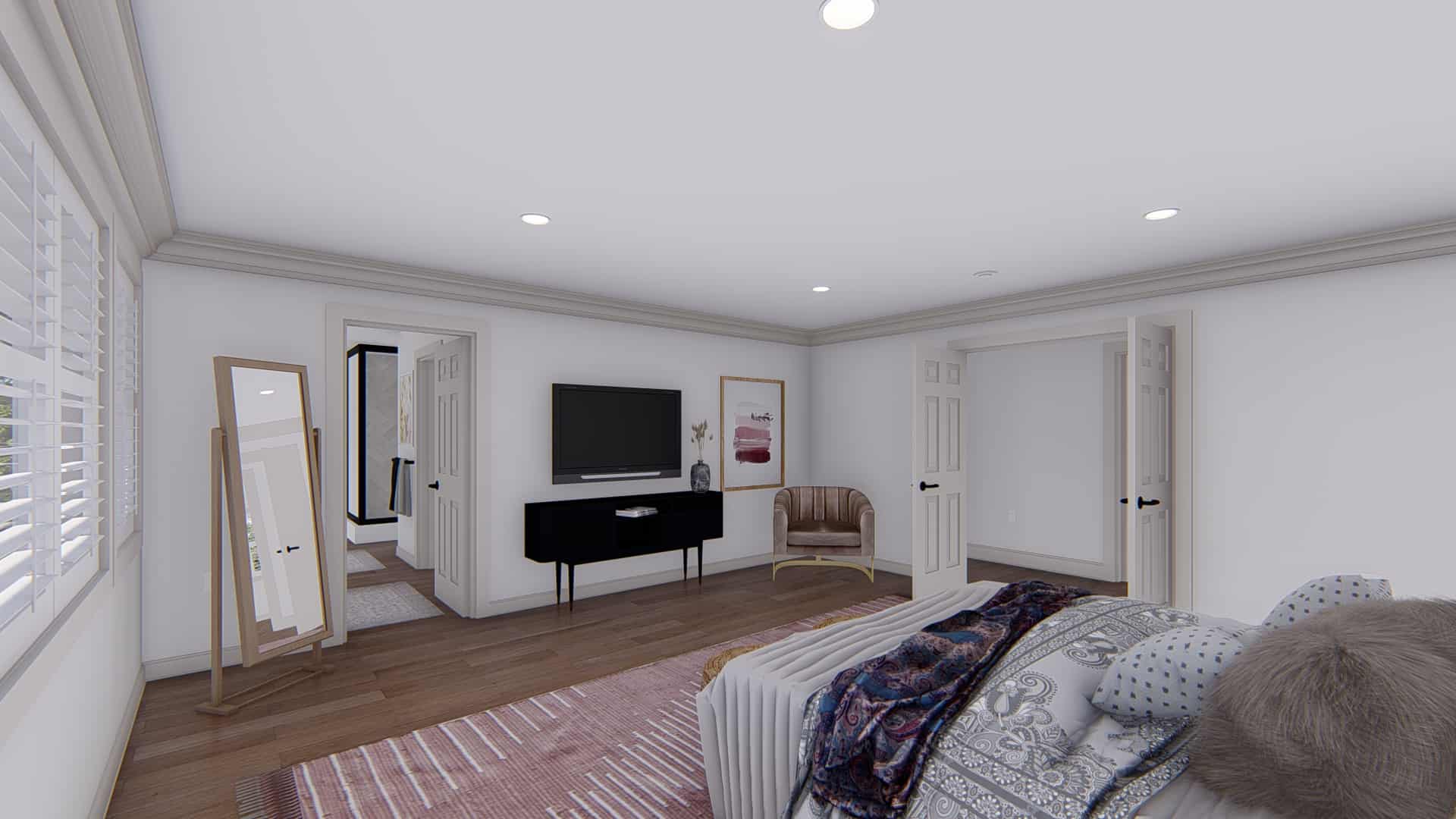 Master Bedroom of this 5-Bedroom,3115 Sq Ft Plan -187-1200