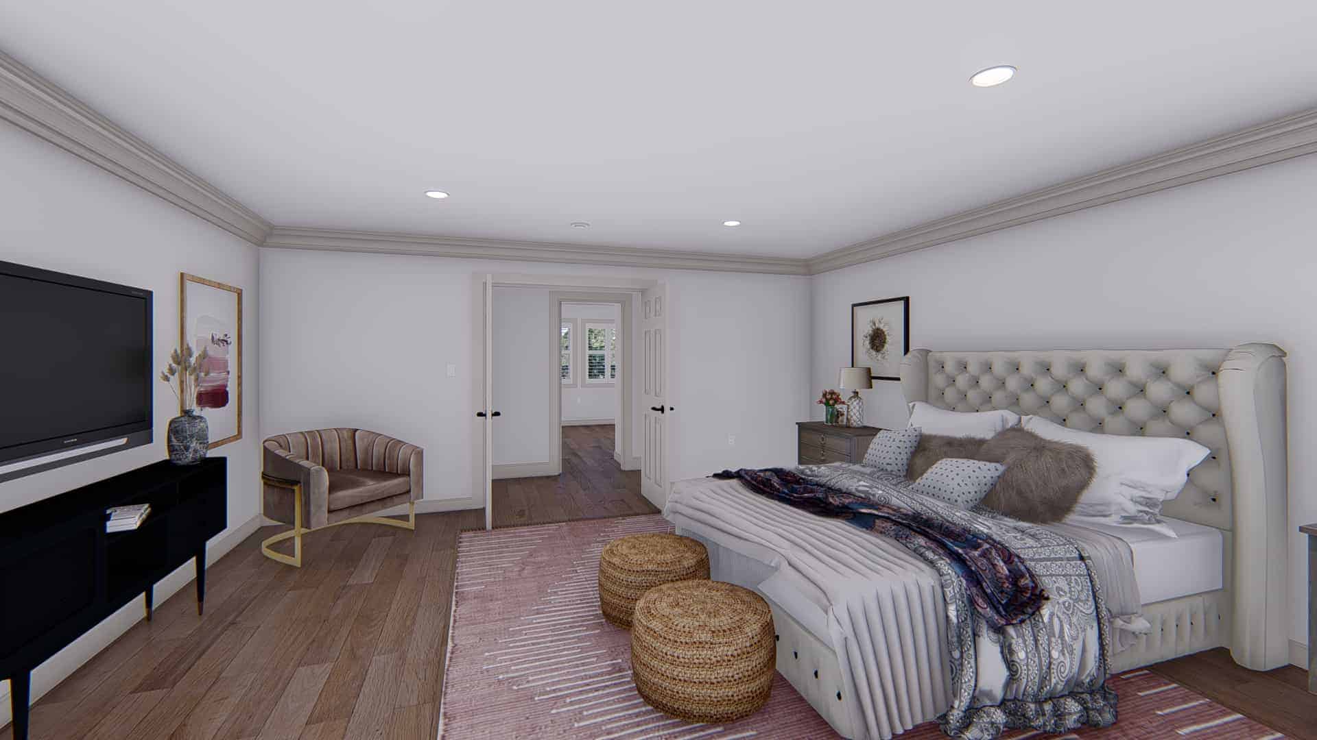 Master Bedroom of this 5-Bedroom,3115 Sq Ft Plan -187-1200