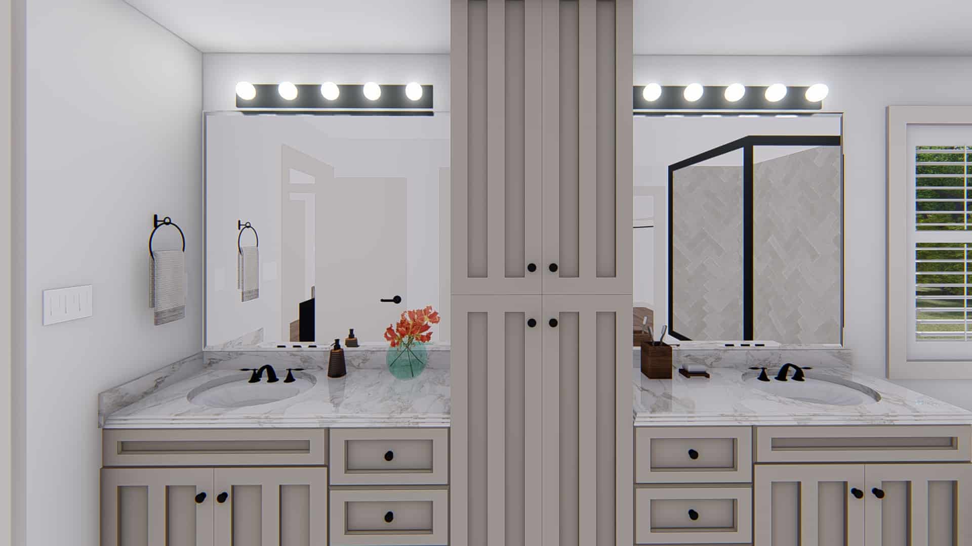Master Bathroom: Sink/Vanity of this 5-Bedroom,3115 Sq Ft Plan -187-1200