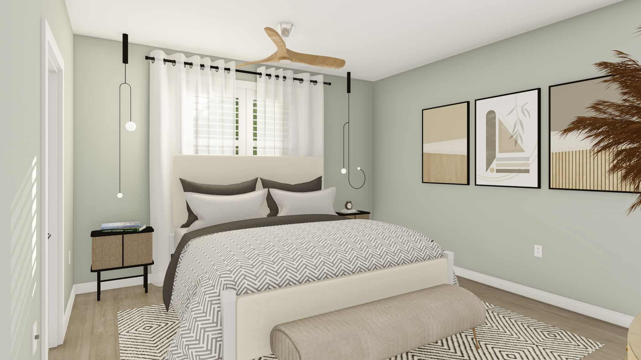 Master Bedroom of this 3-Bedroom,1812 Sq Ft Plan -187-1201