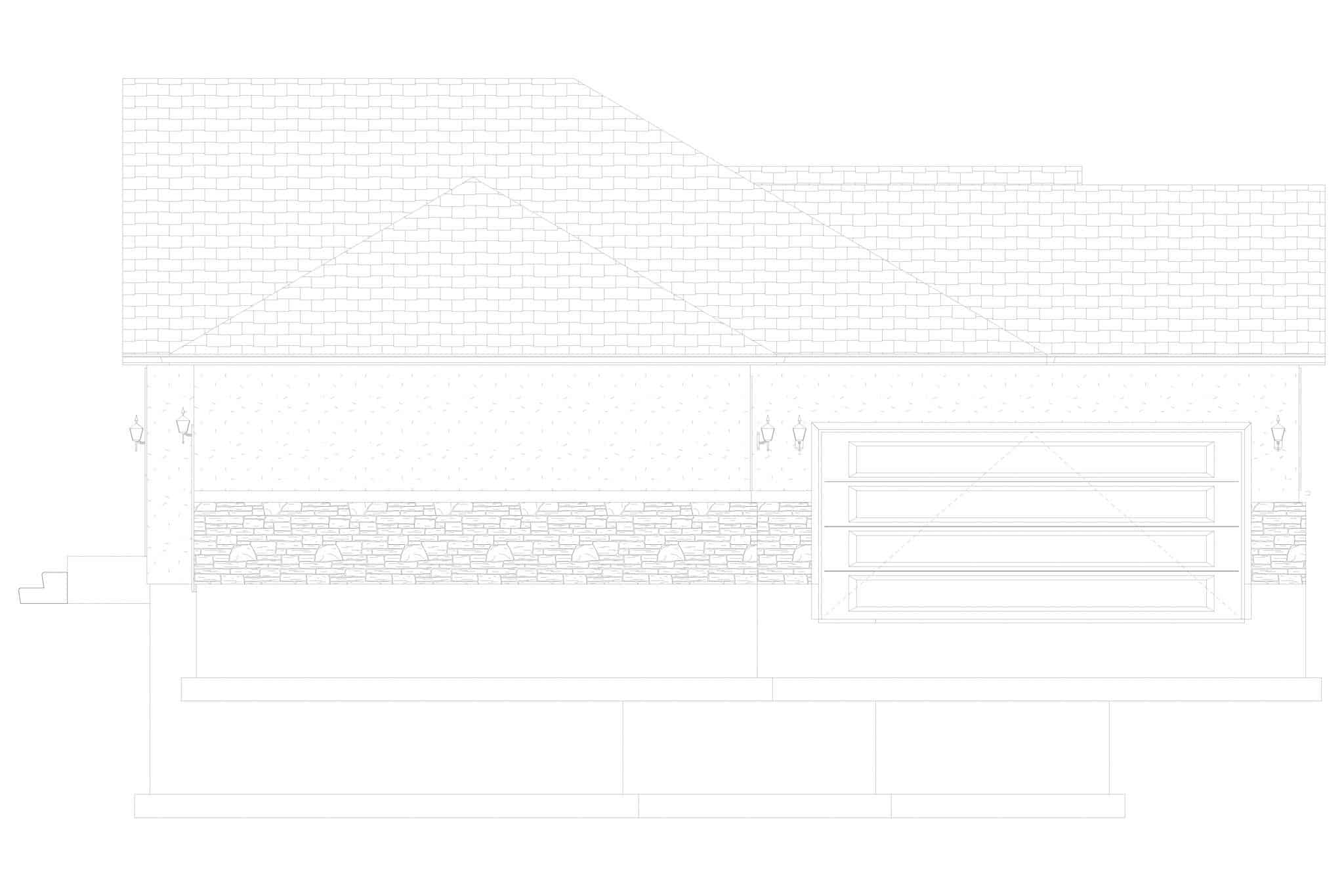 Home Plan Left Elevation of this 3-Bedroom,1812 Sq Ft Plan -187-1201