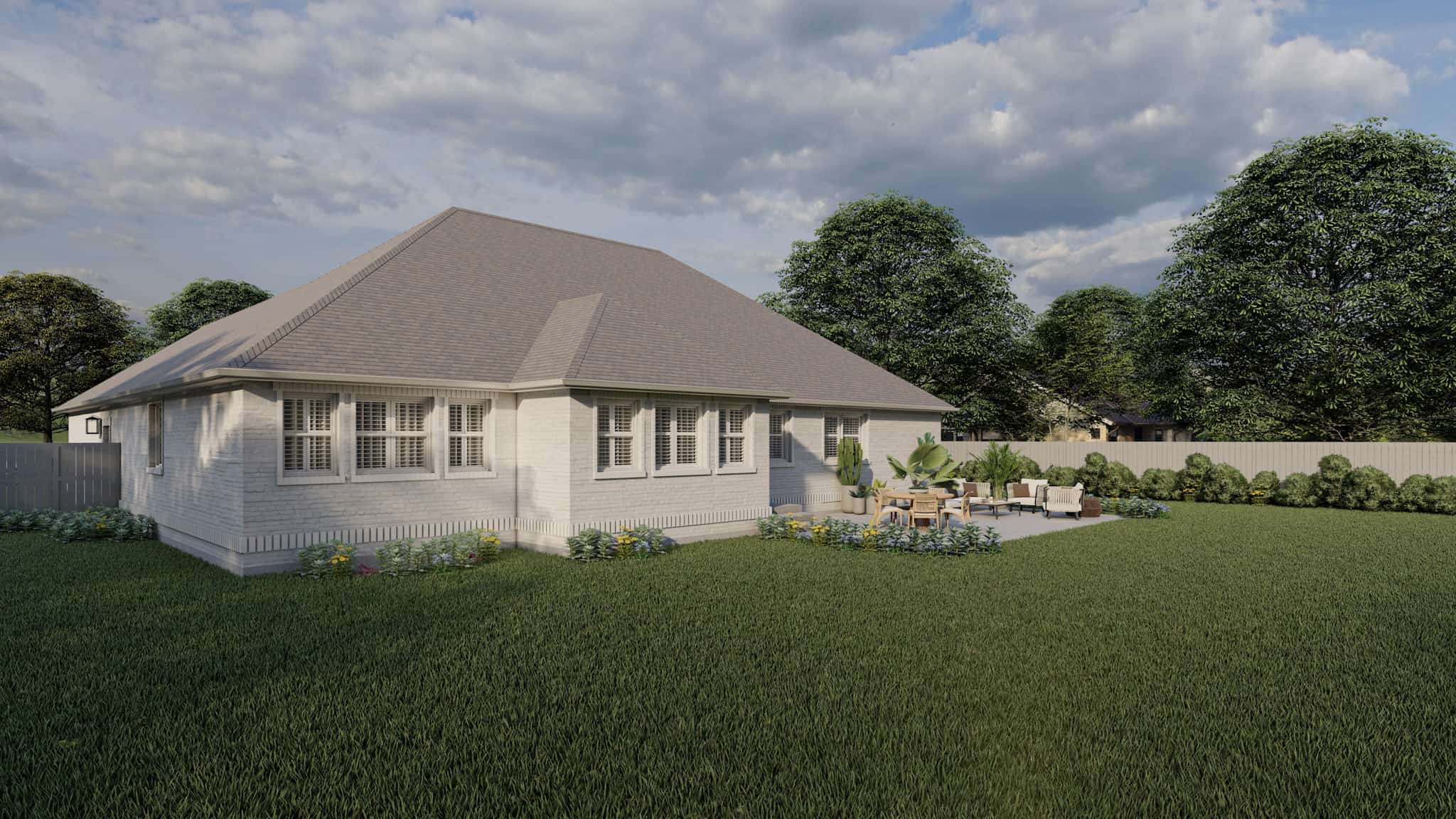 Rear View of this 3-Bedroom,2288 Sq Ft Plan -187-1202