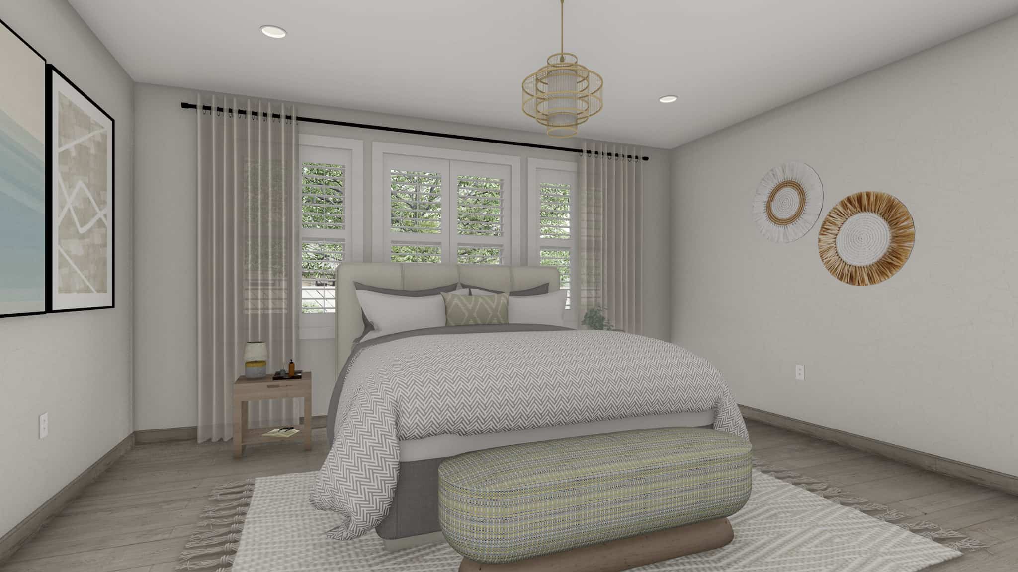Master Bedroom of this 3-Bedroom,2562 Sq Ft Plan -187-1205
