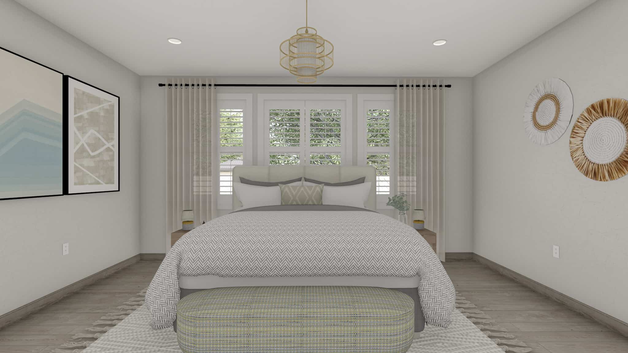 Master Bedroom of this 3-Bedroom,2562 Sq Ft Plan -187-1205