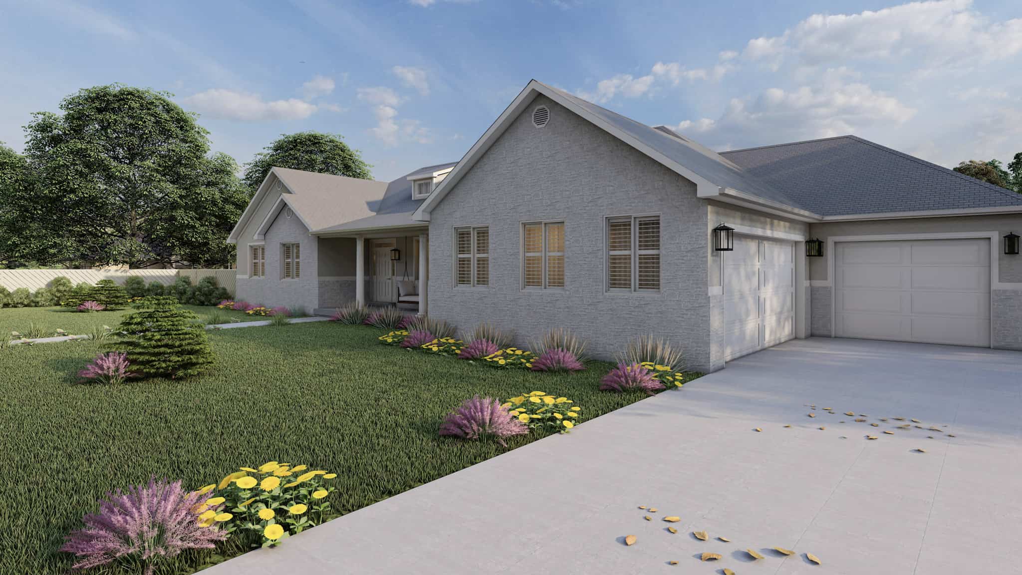 Right Side View of this 3-Bedroom,2562 Sq Ft Plan -187-1205