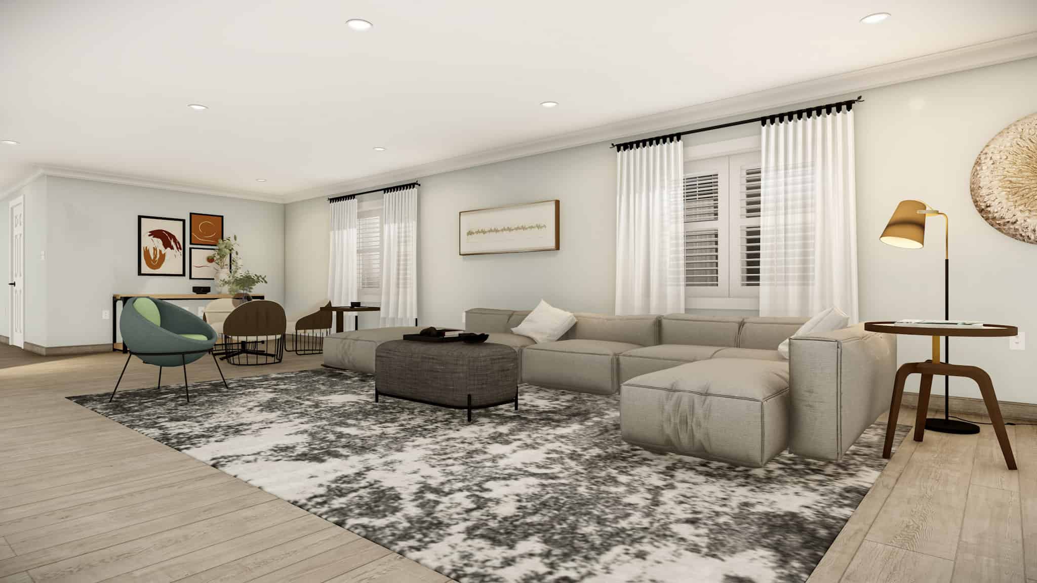 Living Room of this 3-Bedroom,2562 Sq Ft Plan -187-1205