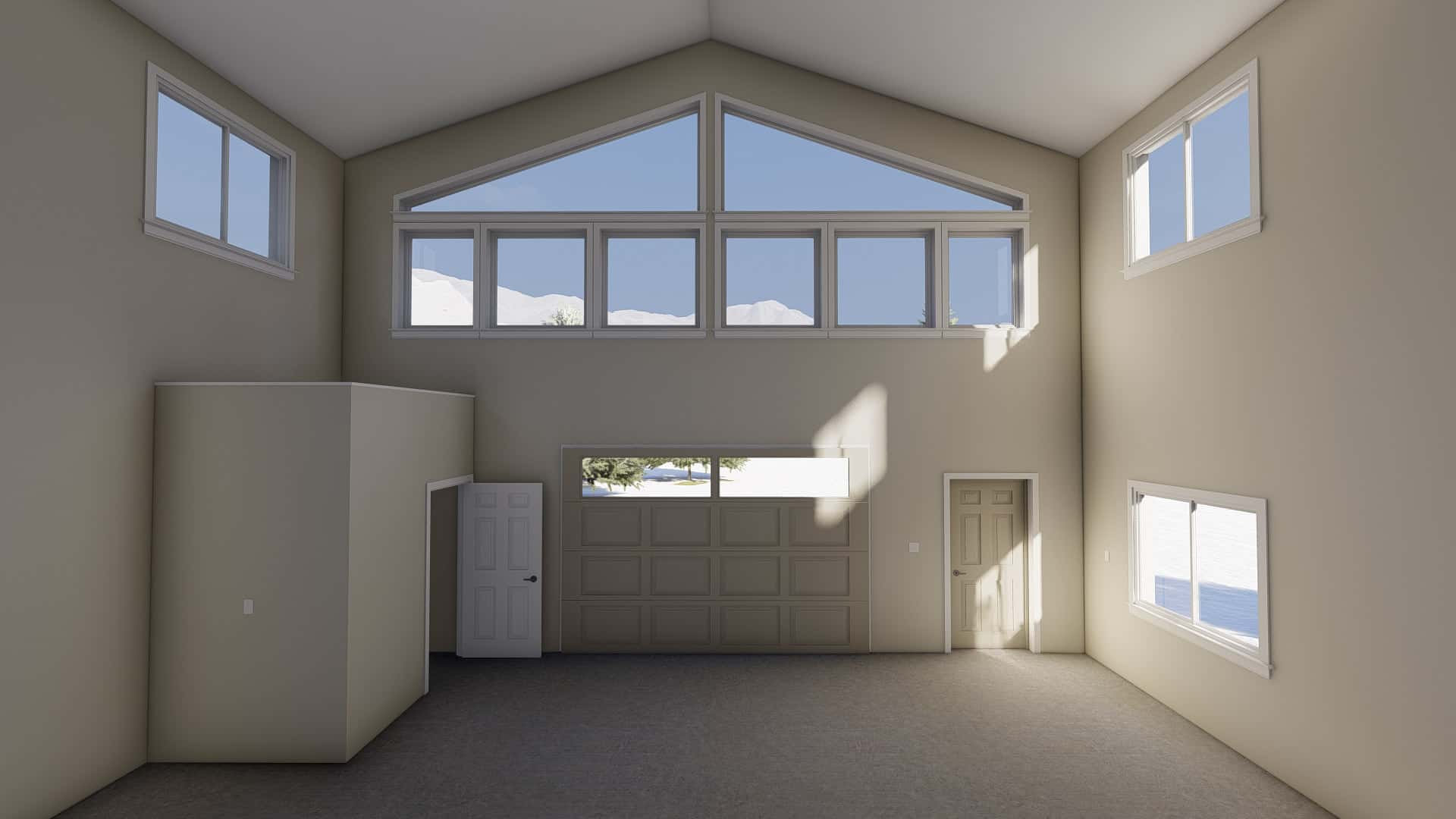 Garage of this 2-Bedroom,1096 Sq Ft Plan -187-1206