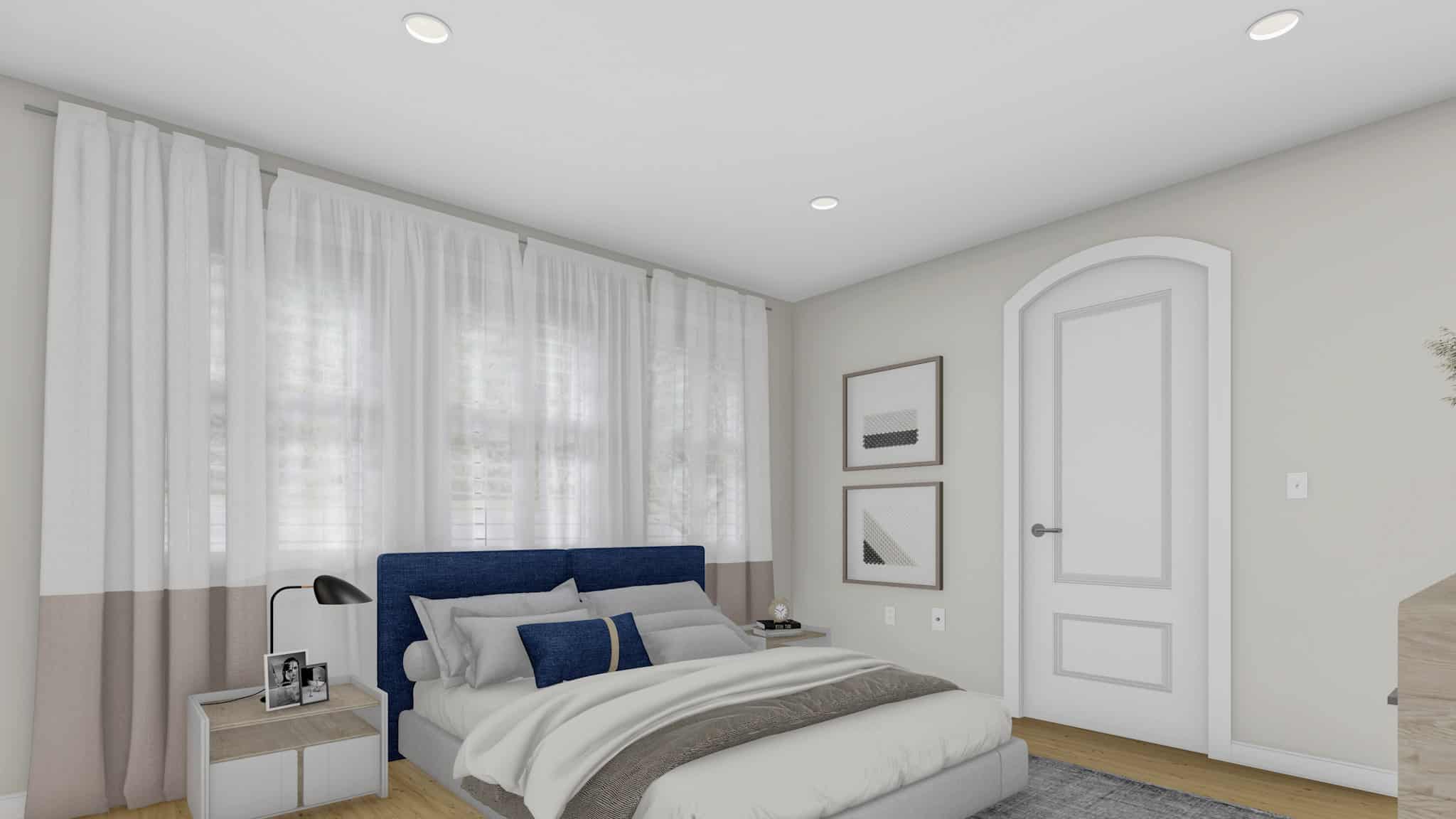 Master Bedroom of this 2-Bedroom,1838 Sq Ft Plan -187-1207