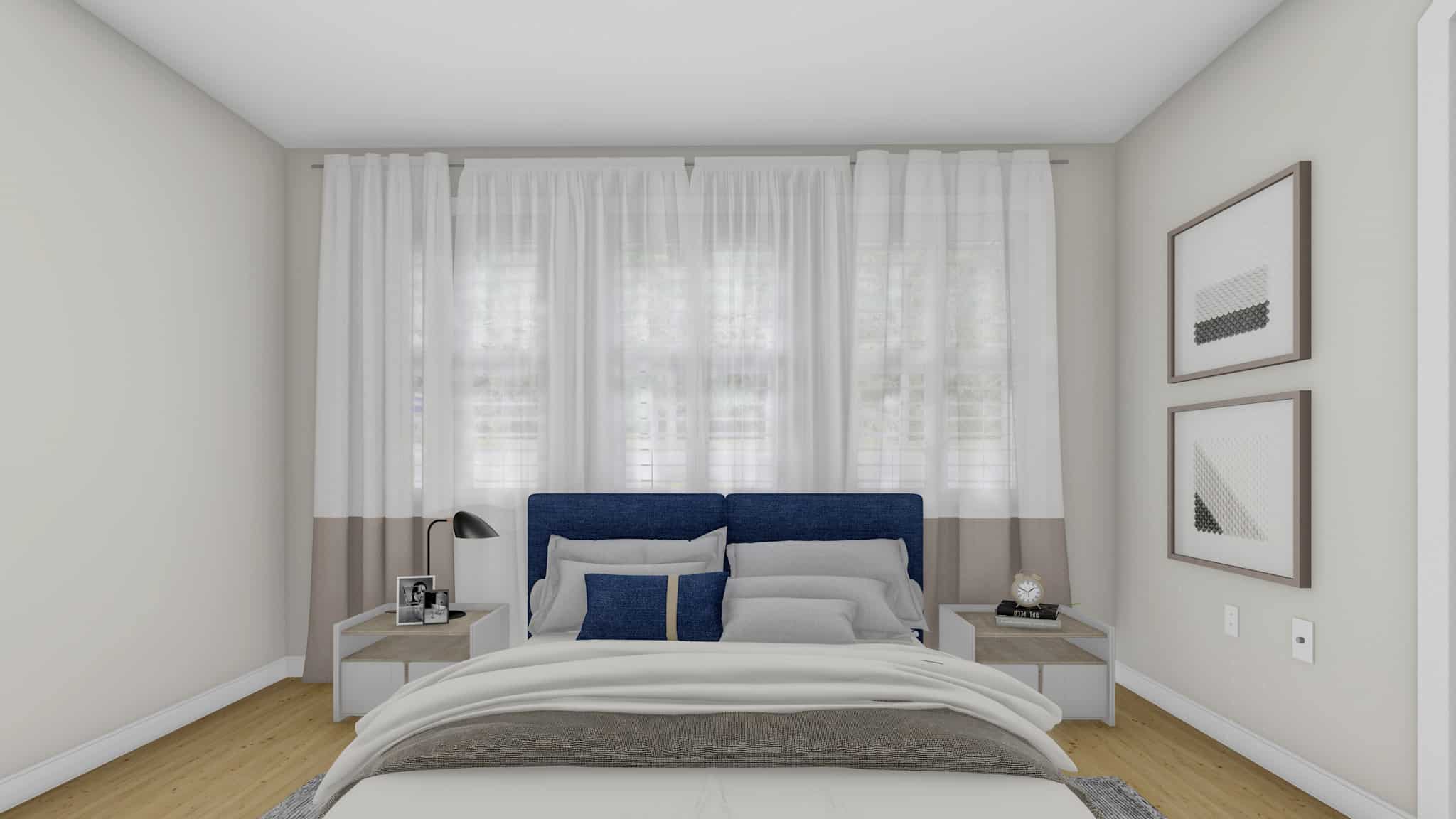 Master Bedroom of this 2-Bedroom,1838 Sq Ft Plan -187-1207