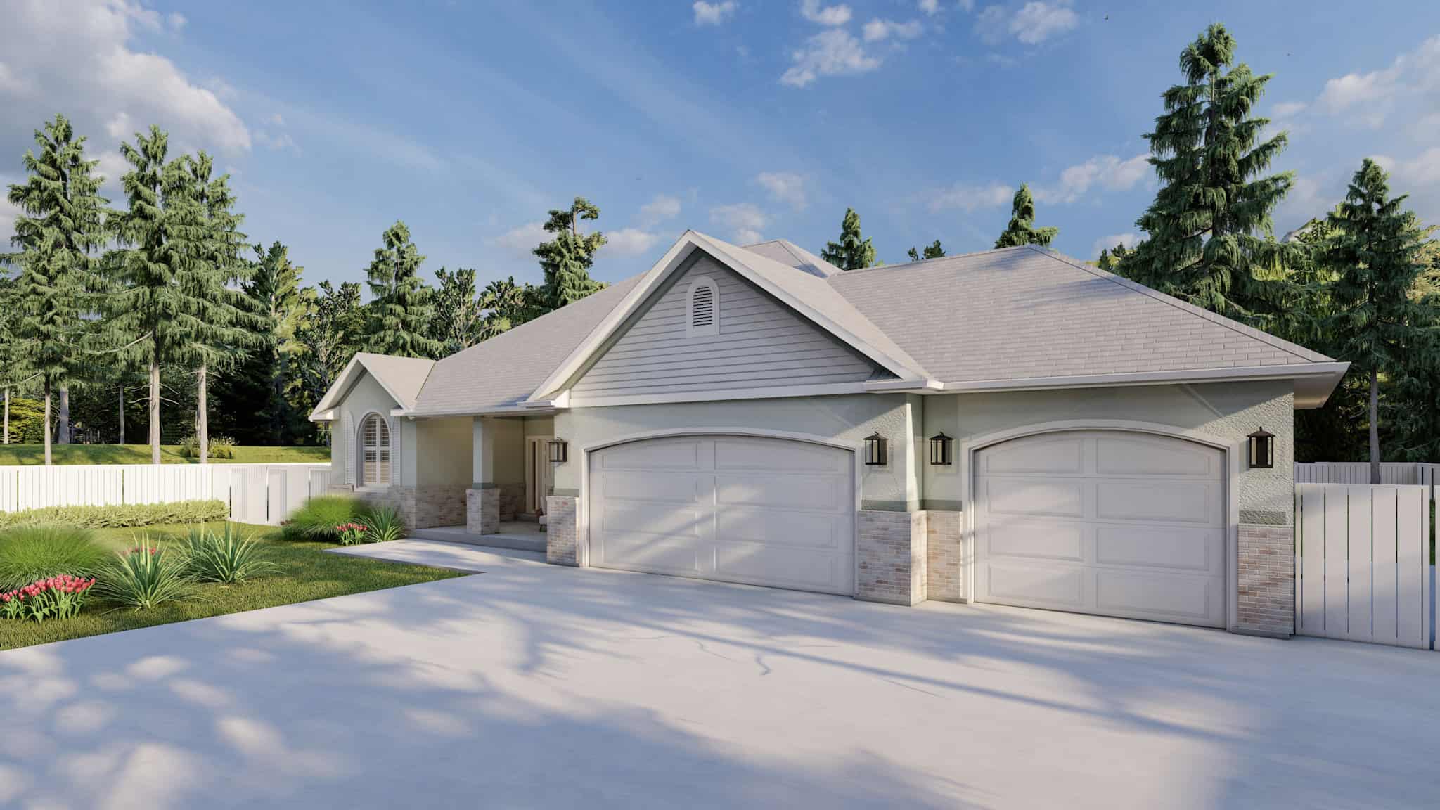 Garage of this 2-Bedroom,1838 Sq Ft Plan -187-1207