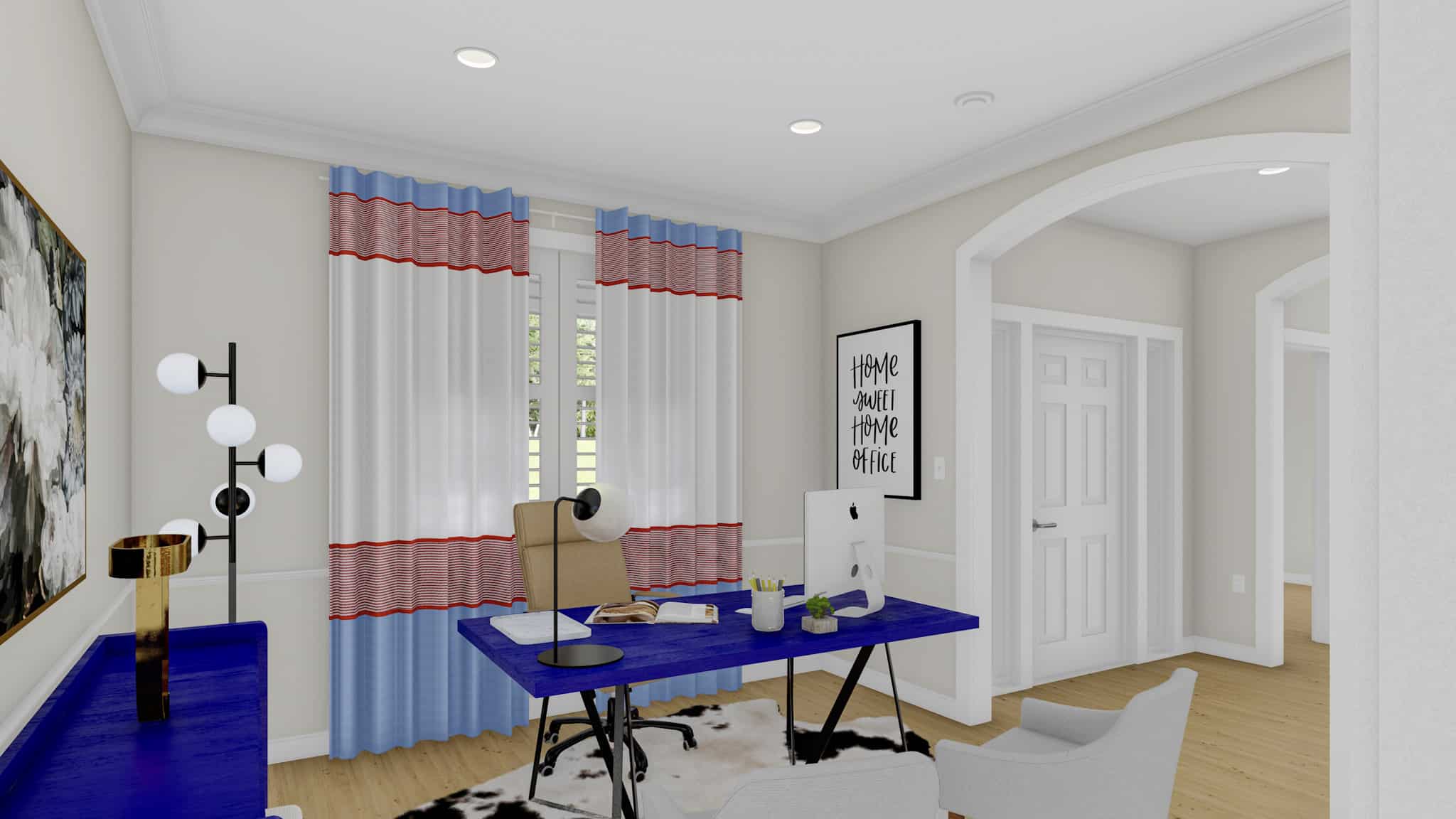 Home Office: Den of this 2-Bedroom,1838 Sq Ft Plan -187-1207