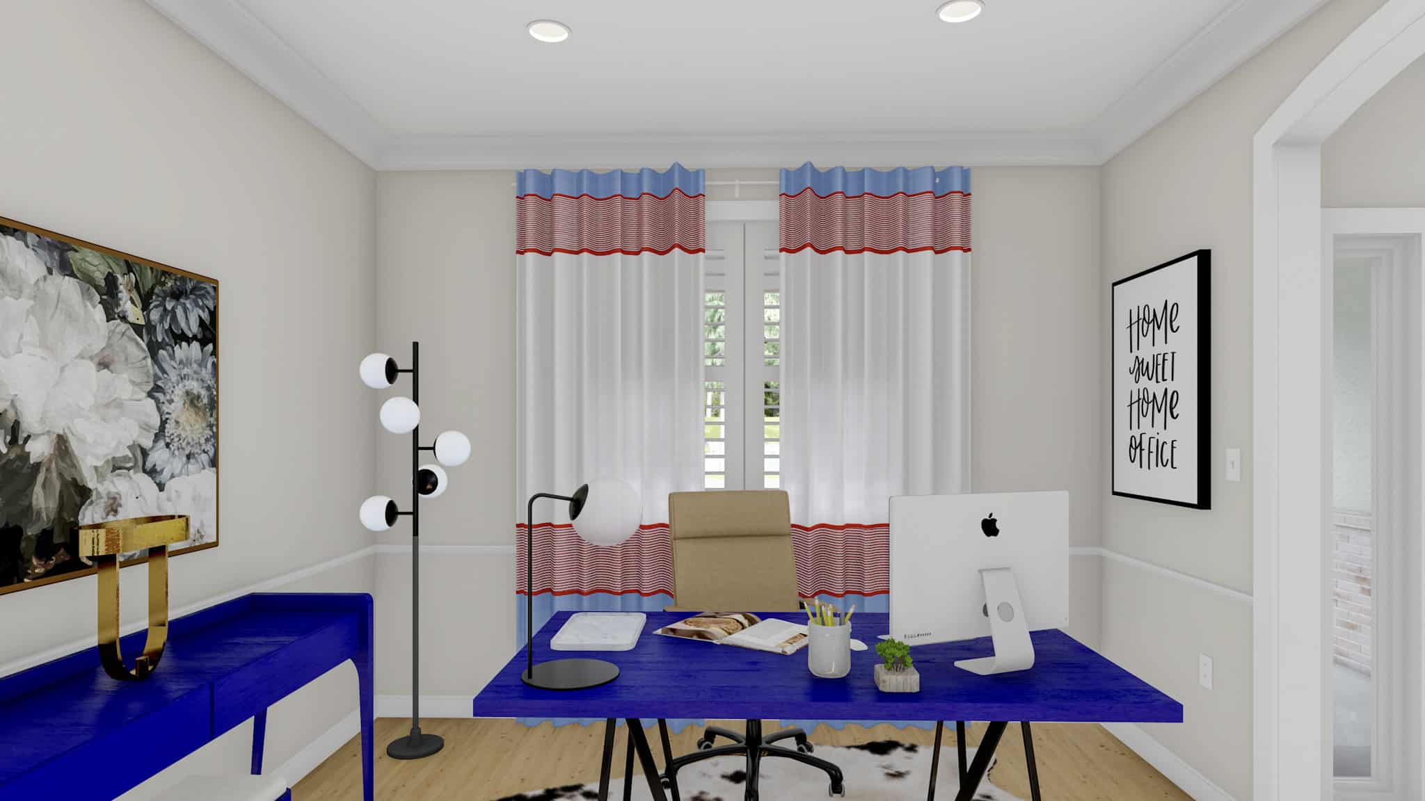 Home Office: Den of this 2-Bedroom,1838 Sq Ft Plan -187-1207