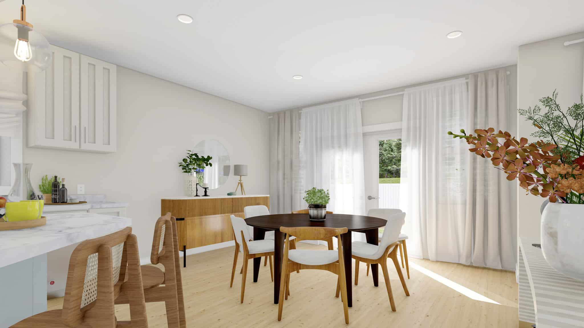 Dining Room of this 2-Bedroom,1838 Sq Ft Plan -187-1207