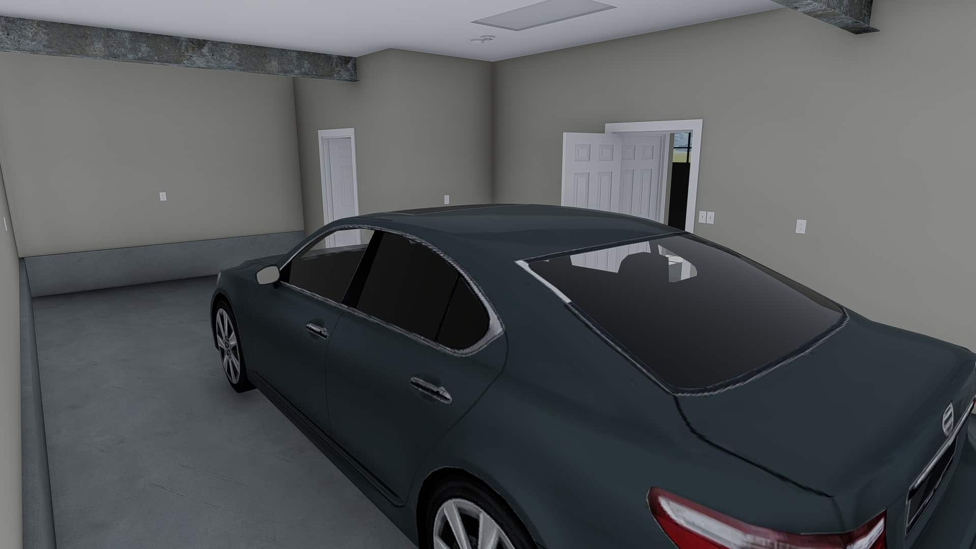 Garage of this 1-Bedroom,680 Sq Ft Plan -187-1208
