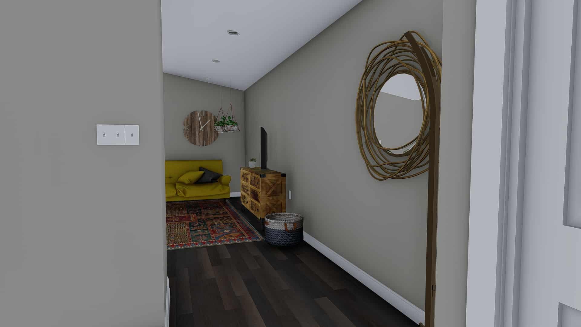 Great Room of this 1-Bedroom,680 Sq Ft Plan -187-1208