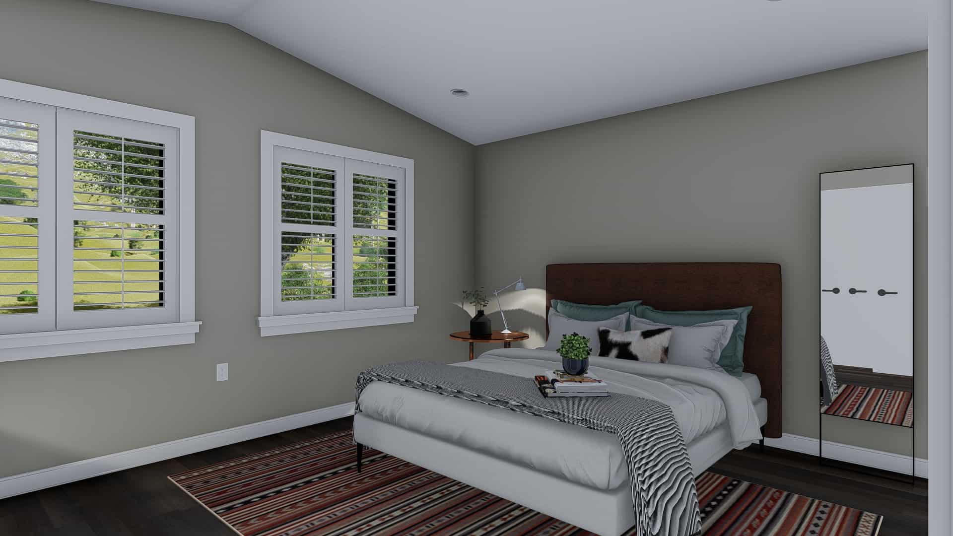 Bedroom of this 1-Bedroom,680 Sq Ft Plan -187-1208