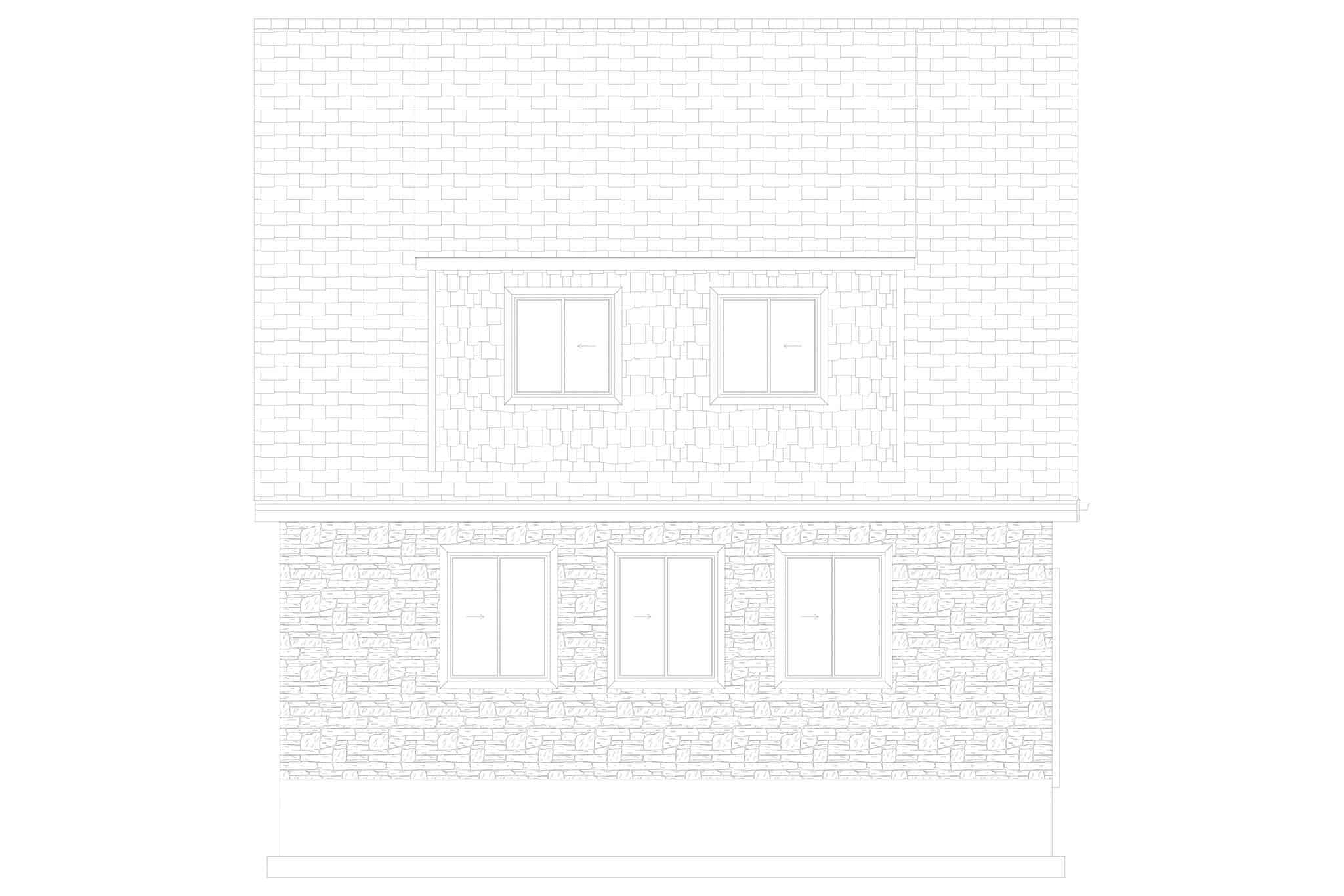 Home Plan Left Elevation of this 2-Bedroom,900 Sq Ft Plan -187-1210