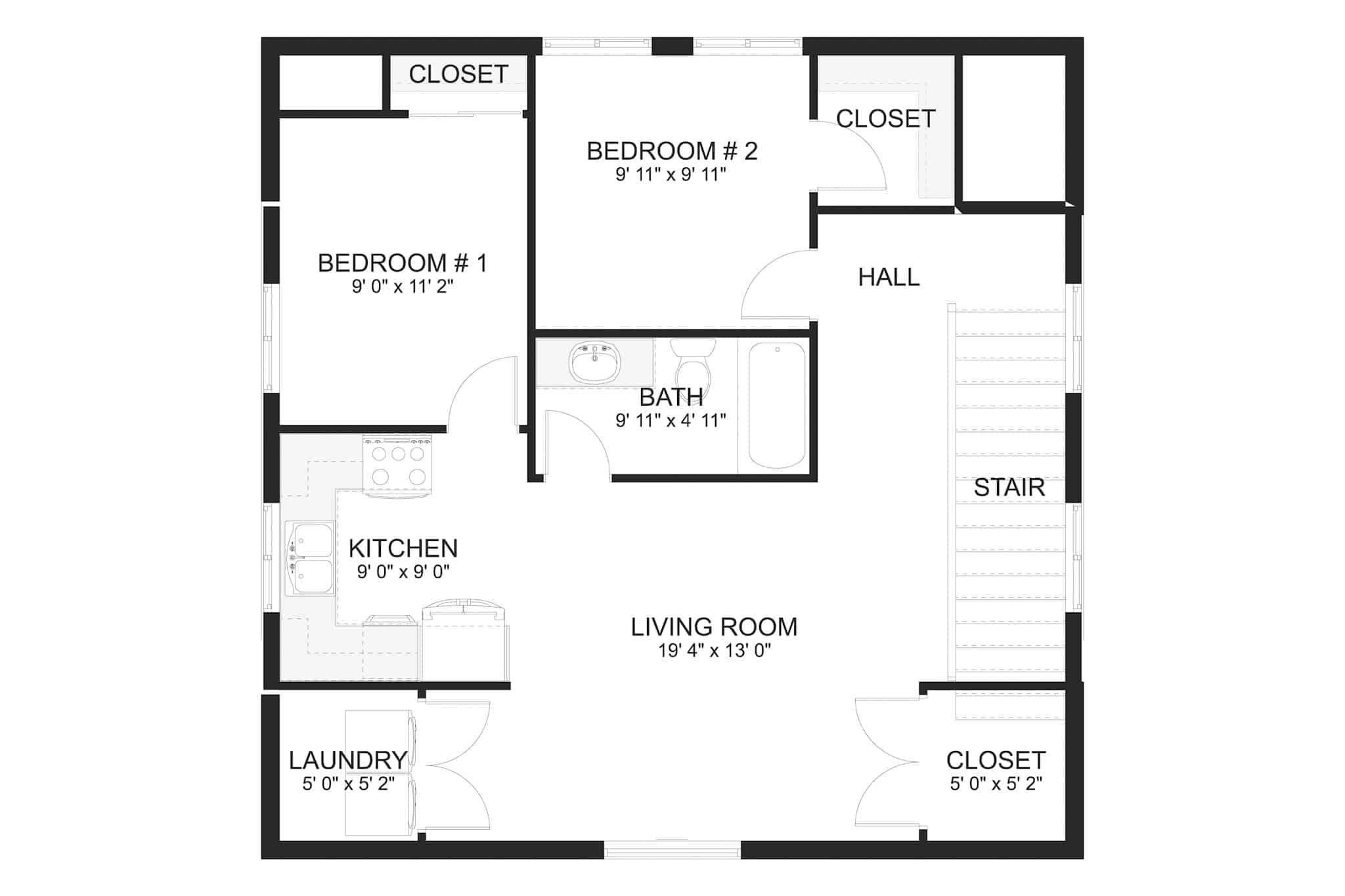 Bonus Room of Garage w/Apartments Plan #187-1210