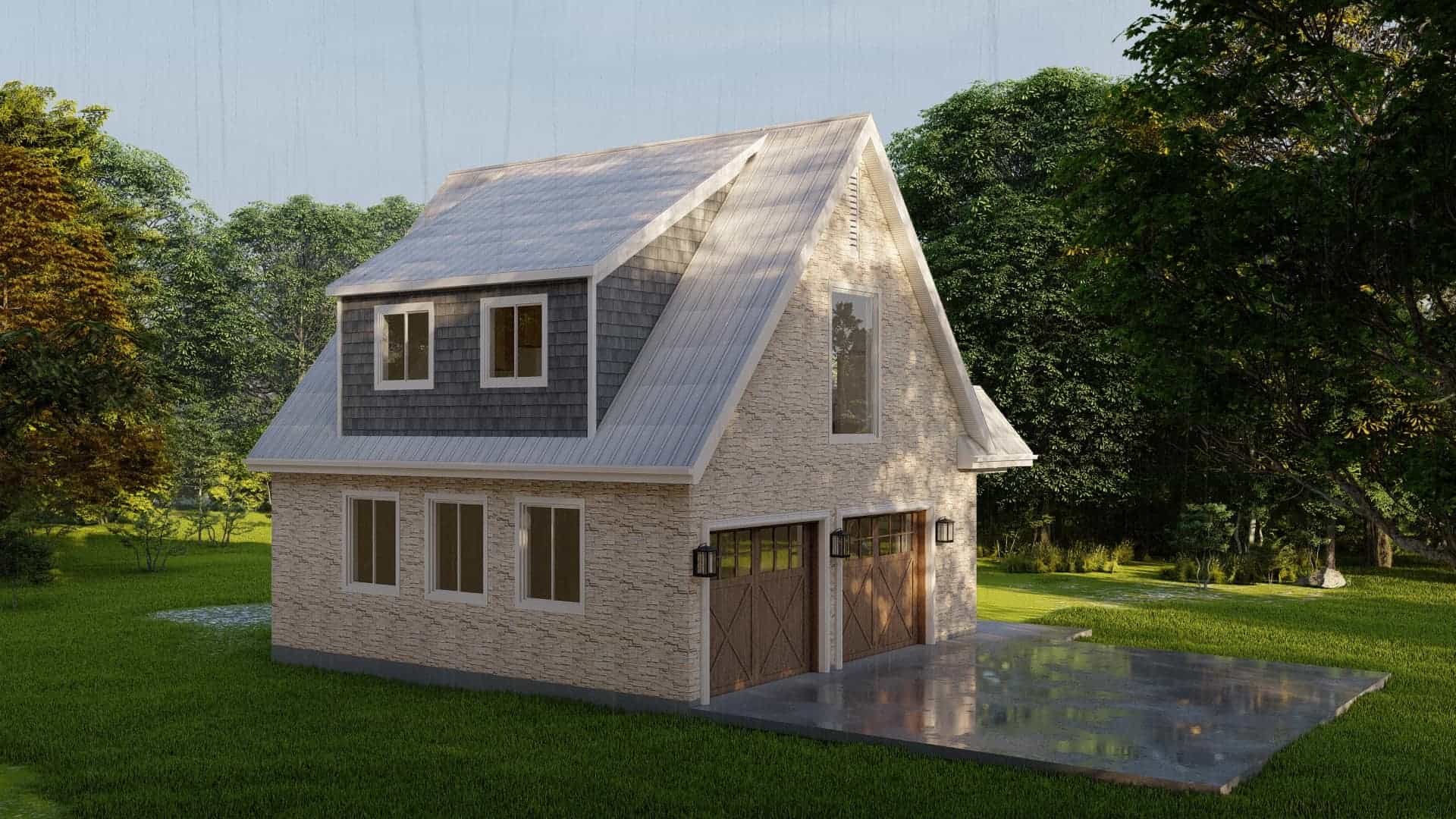 Left Side View of this 2-Bedroom,900 Sq Ft Plan -187-1210