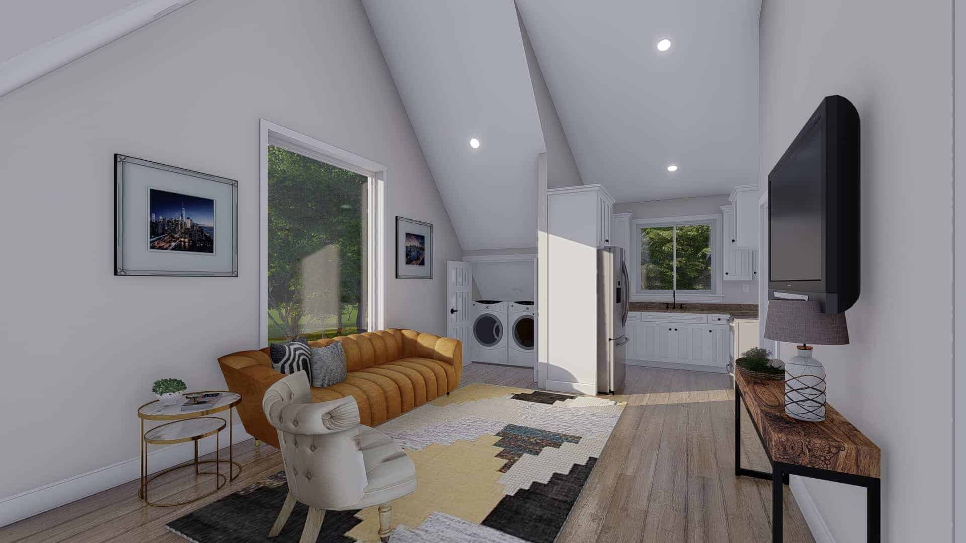 Bonus Room of this 2-Bedroom,900 Sq Ft Plan -187-1210