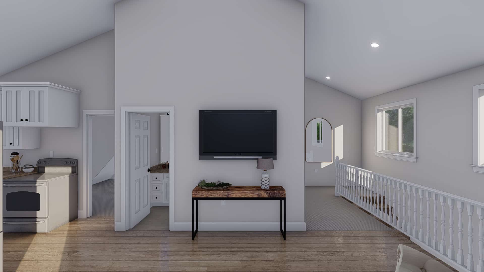 Living Room of this 2-Bedroom,900 Sq Ft Plan -187-1210
