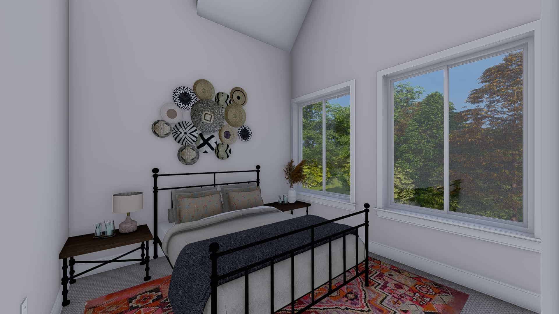 Bedroom of this 2-Bedroom,900 Sq Ft Plan -187-1210