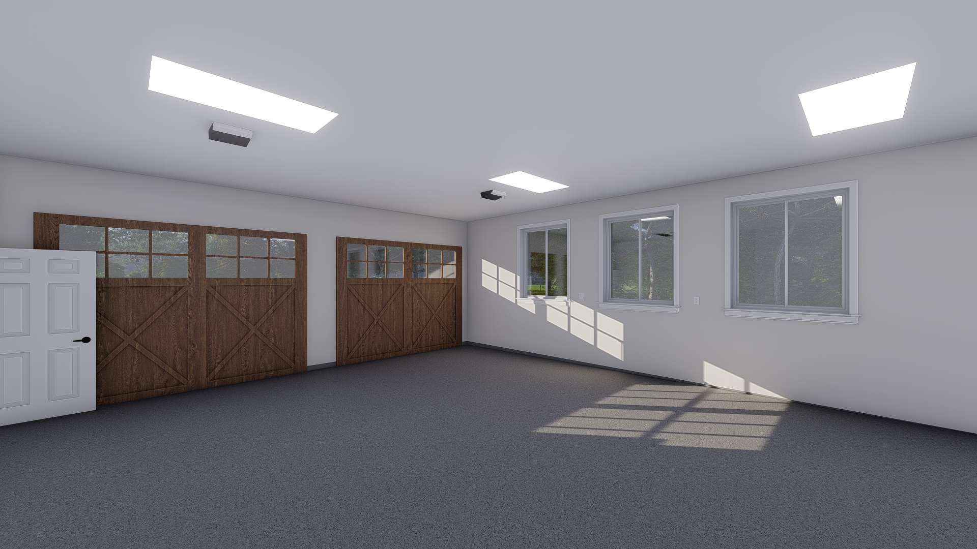 Garage of this 2-Bedroom,900 Sq Ft Plan -187-1210