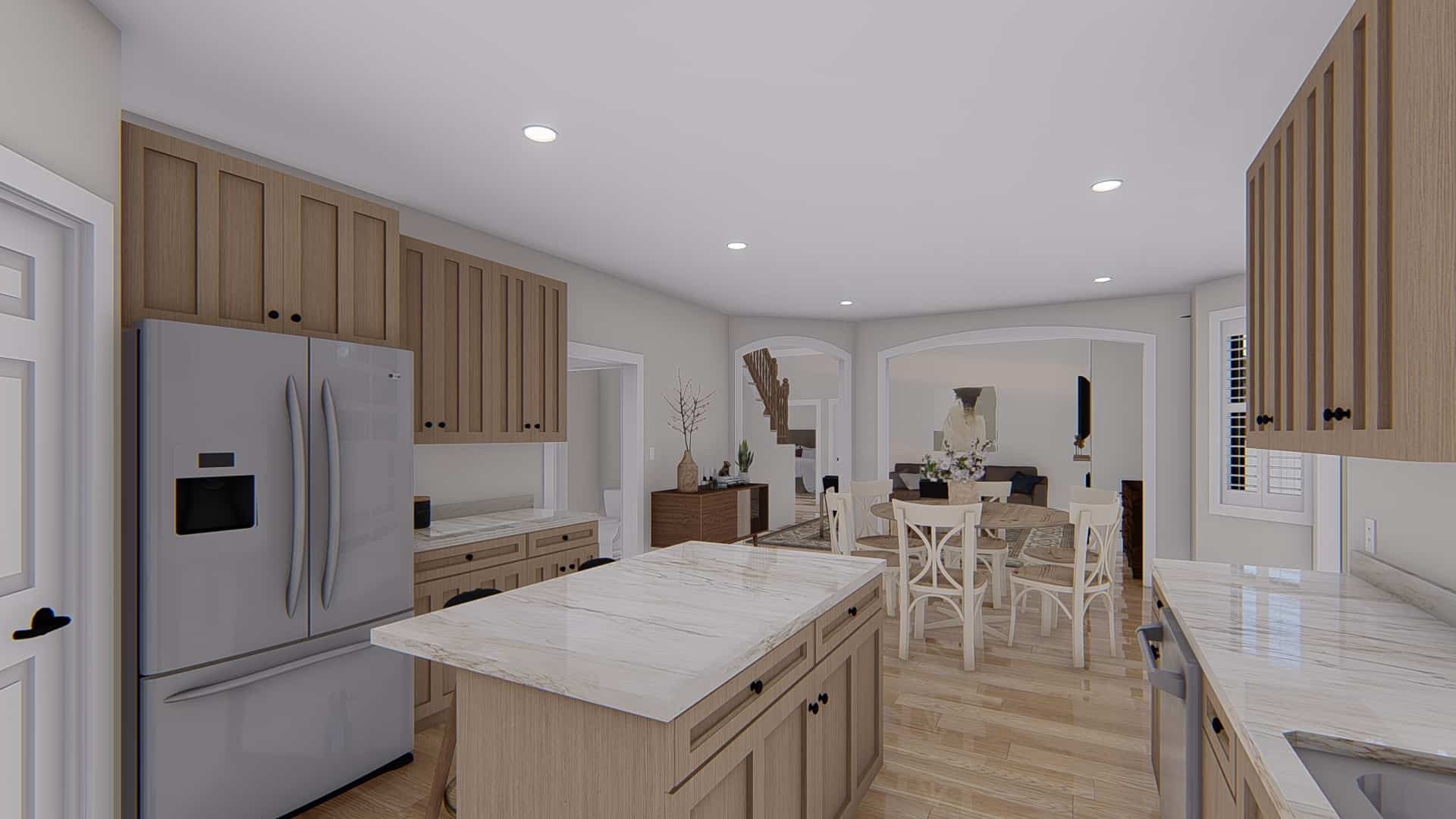 Kitchen: Kitchen Island of this 4-Bedroom,2504 Sq Ft Plan -187-1211