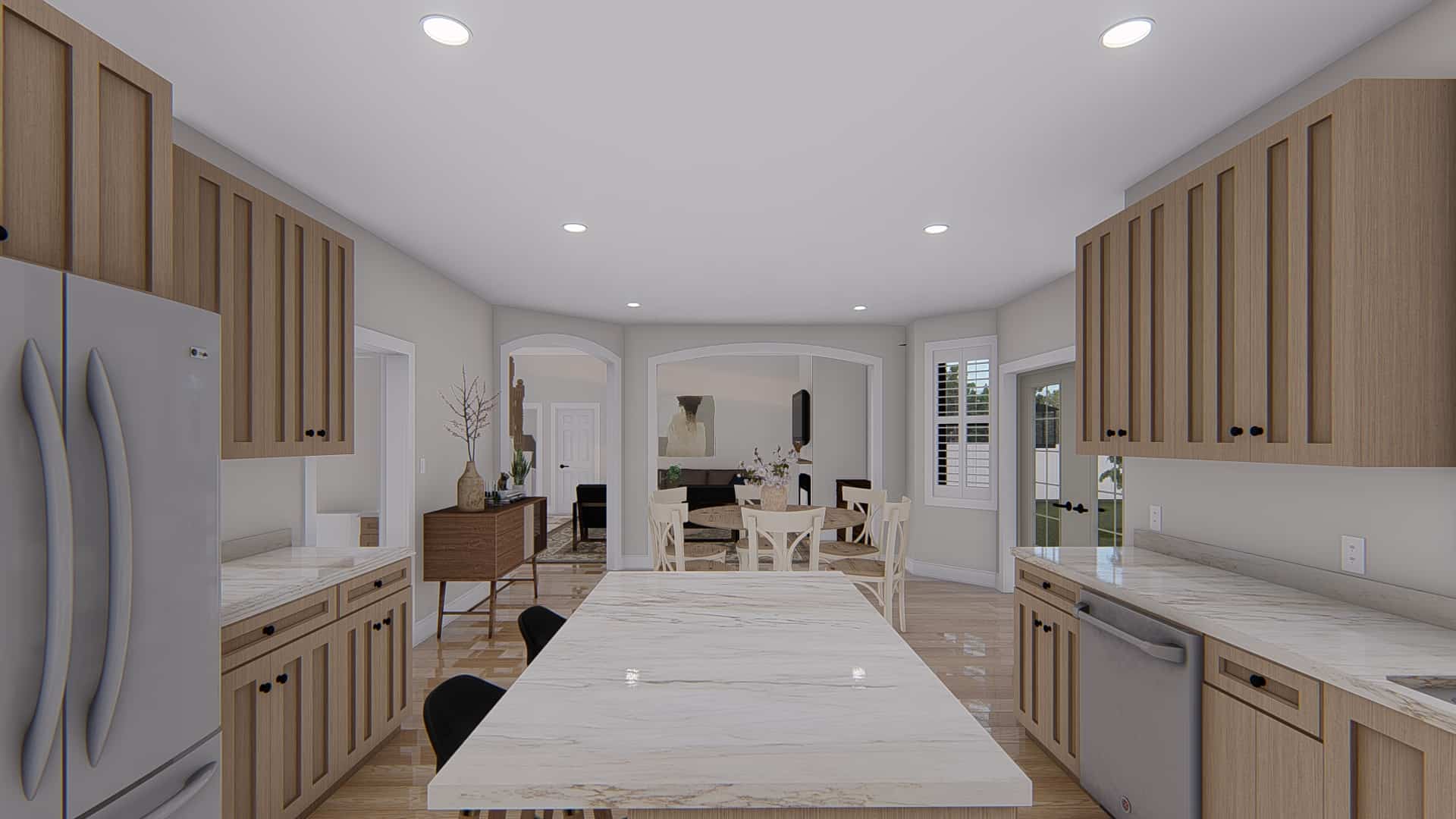 Kitchen: Kitchen Island of this 4-Bedroom,2504 Sq Ft Plan -187-1211