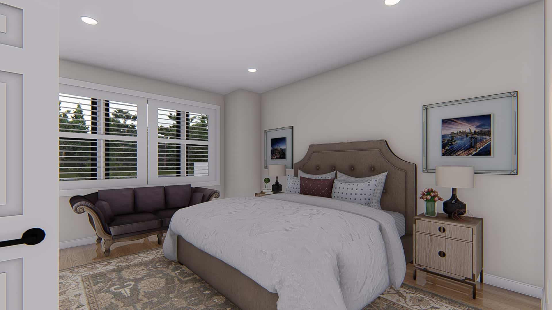 Master Bedroom of this 4-Bedroom,2504 Sq Ft Plan -187-1211