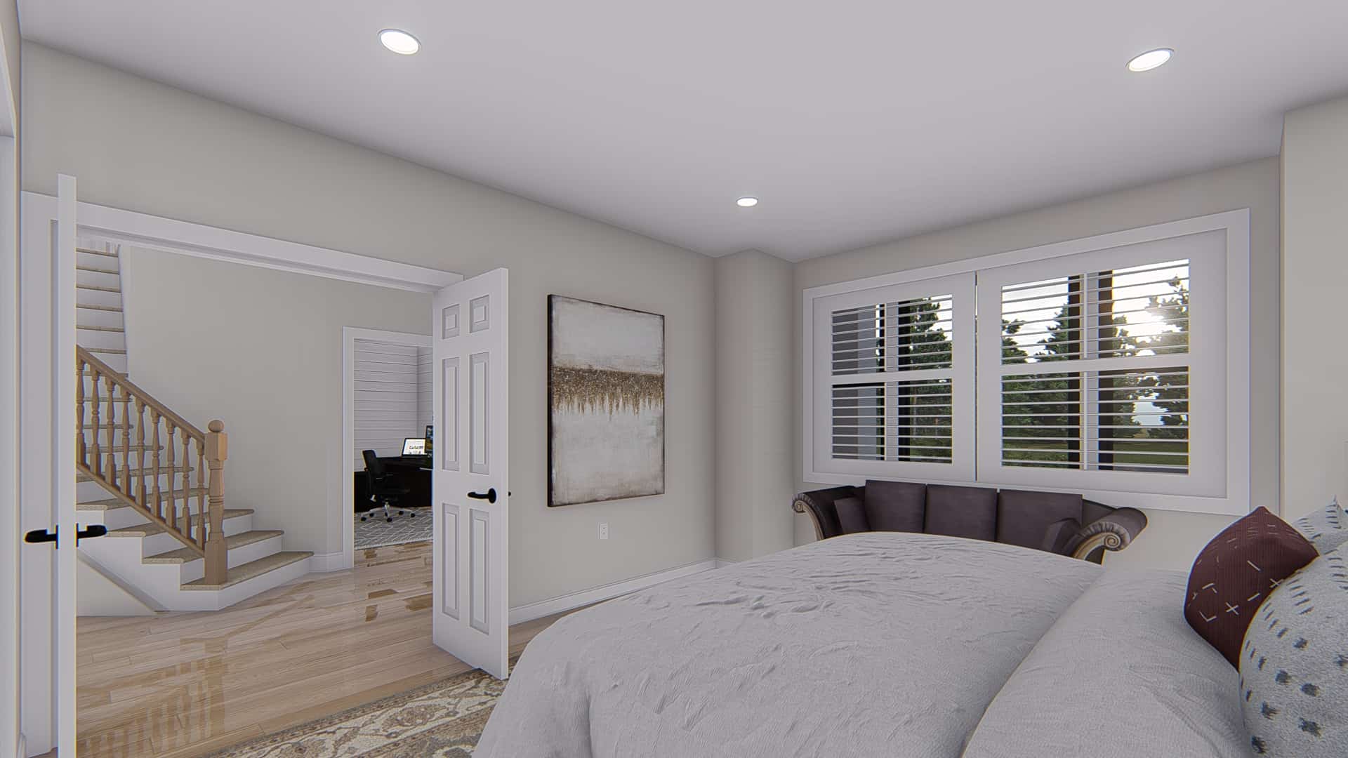Master Bedroom of this 4-Bedroom,2504 Sq Ft Plan -187-1211
