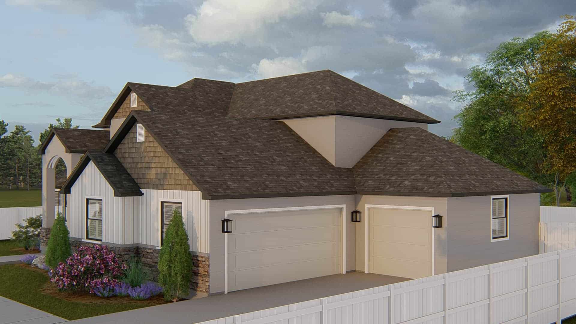 Right Side View of this 4-Bedroom,2504 Sq Ft Plan -187-1211
