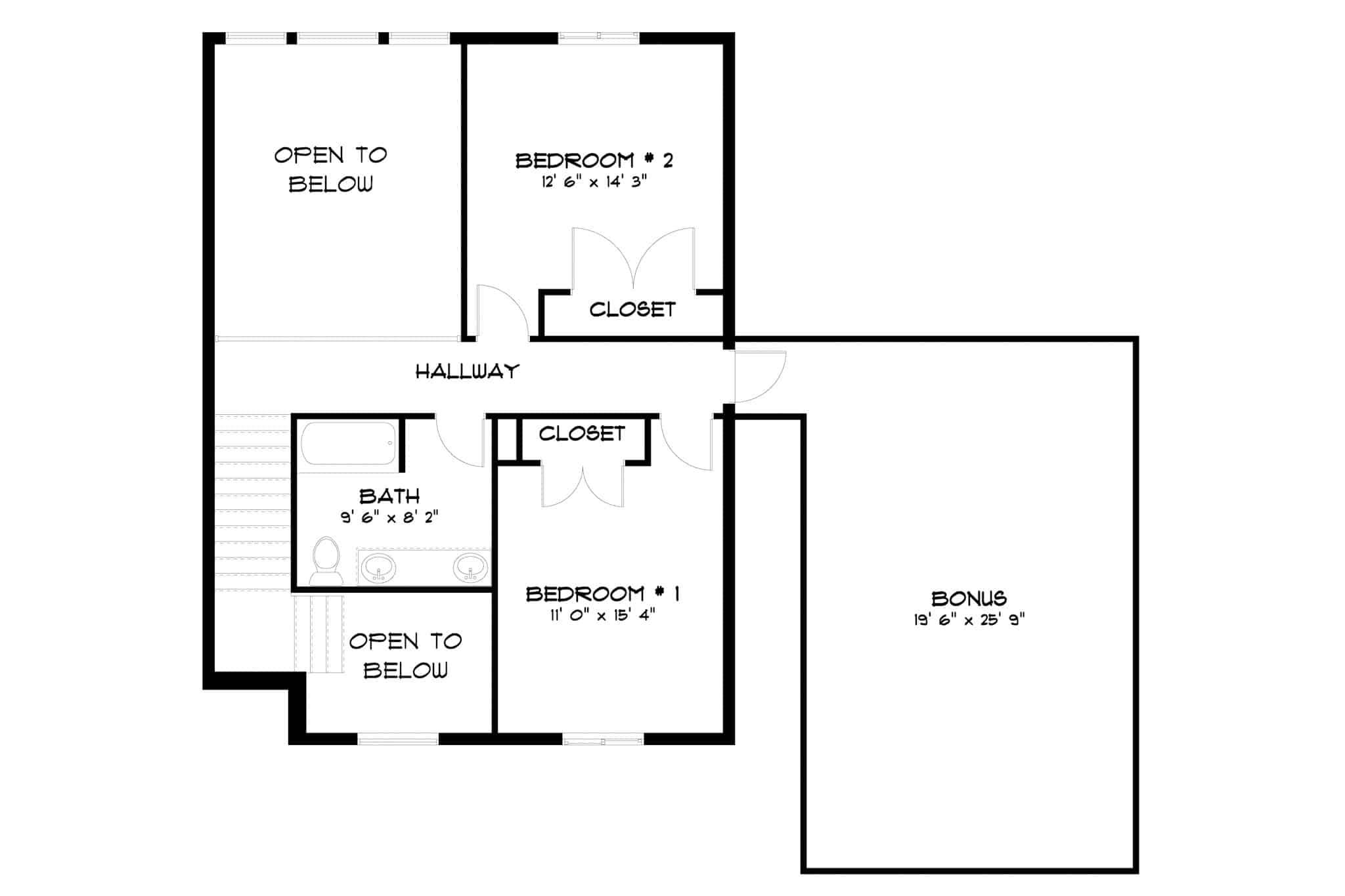 Upper Level of European Plan #187-1212