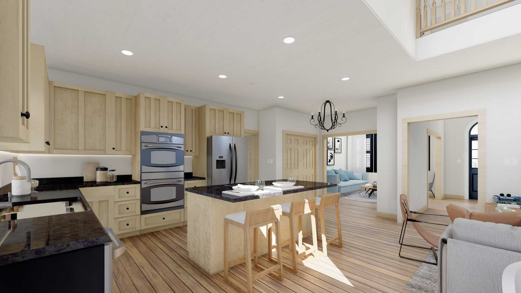 Kitchen: Kitchen Island of this 3-Bedroom,2575 Sq Ft Plan -187-1212