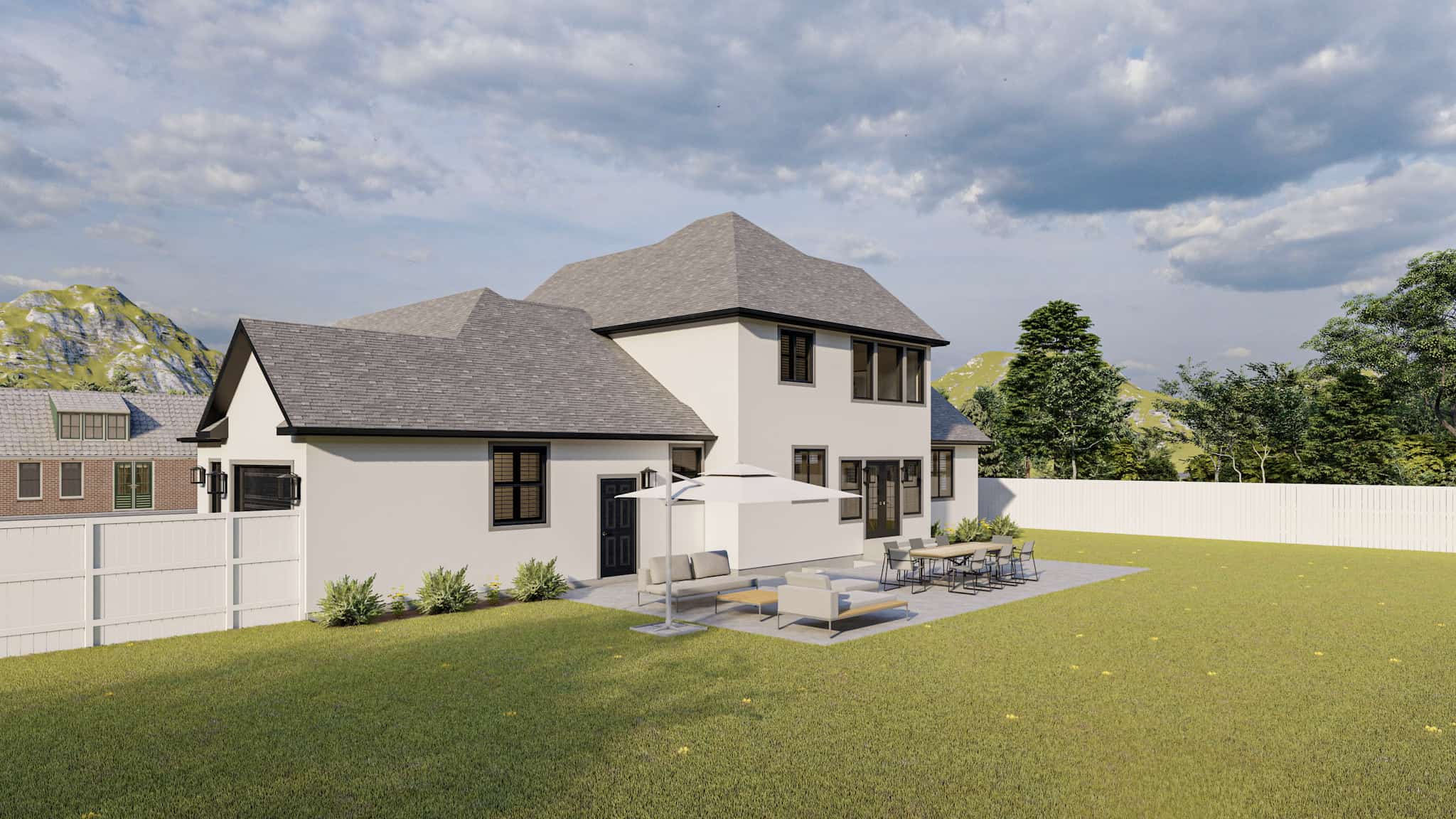 Patio of this 3-Bedroom,2575 Sq Ft Plan -187-1212