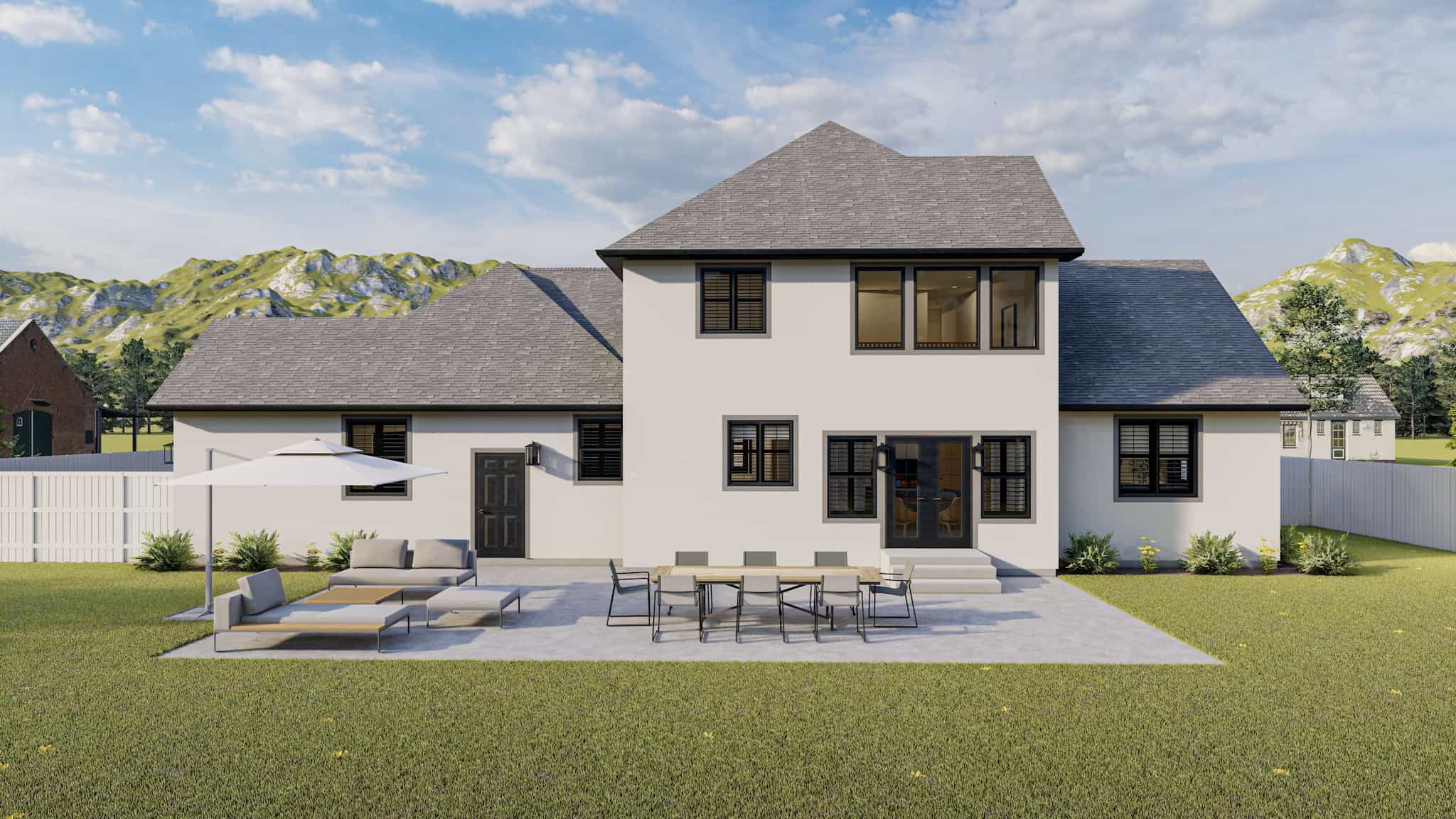 Patio of this 3-Bedroom,2575 Sq Ft Plan -187-1212