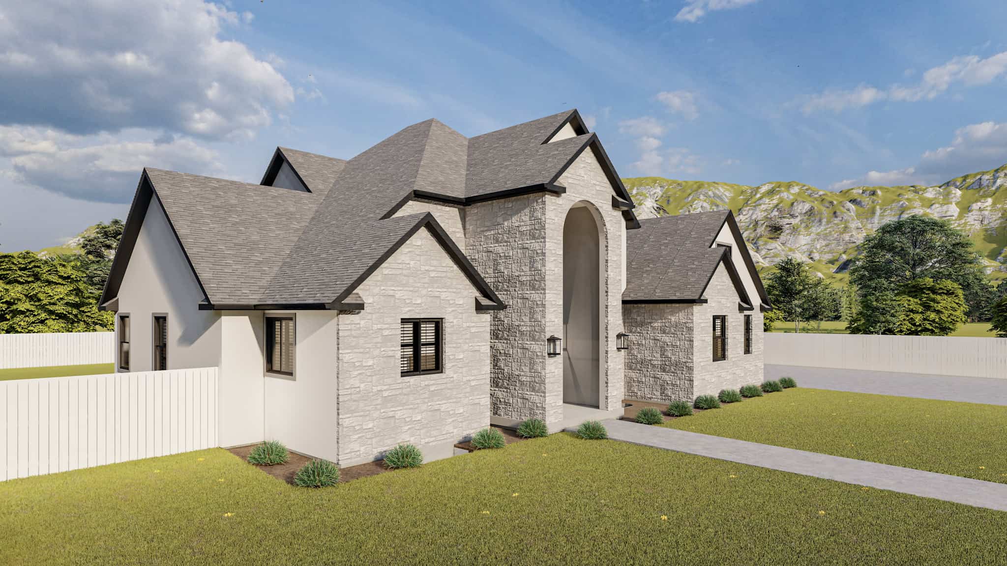 Left Side View of this 3-Bedroom,2575 Sq Ft Plan -187-1212