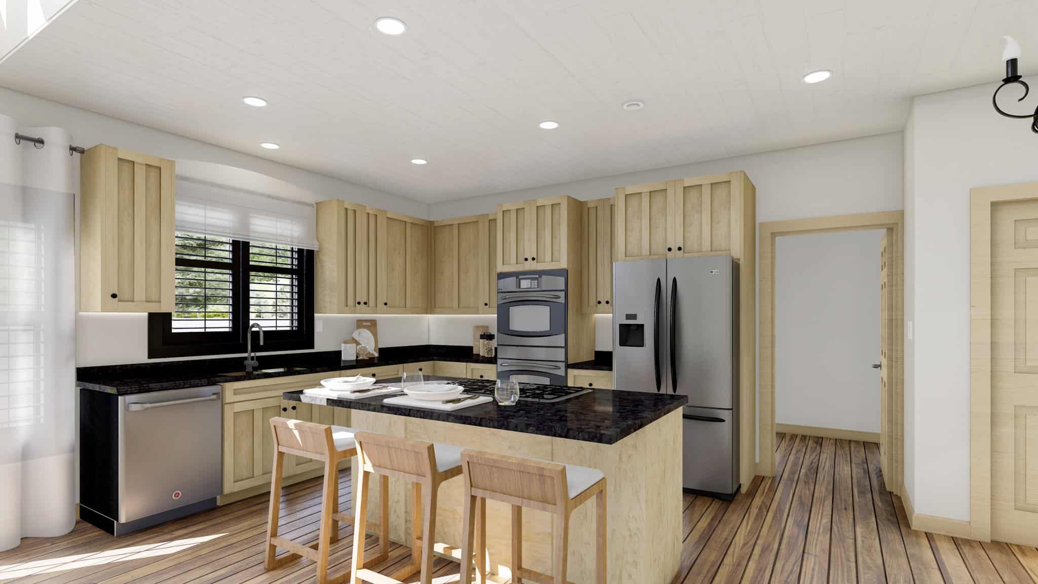 Kitchen: Kitchen Island of this 3-Bedroom,2575 Sq Ft Plan -187-1212
