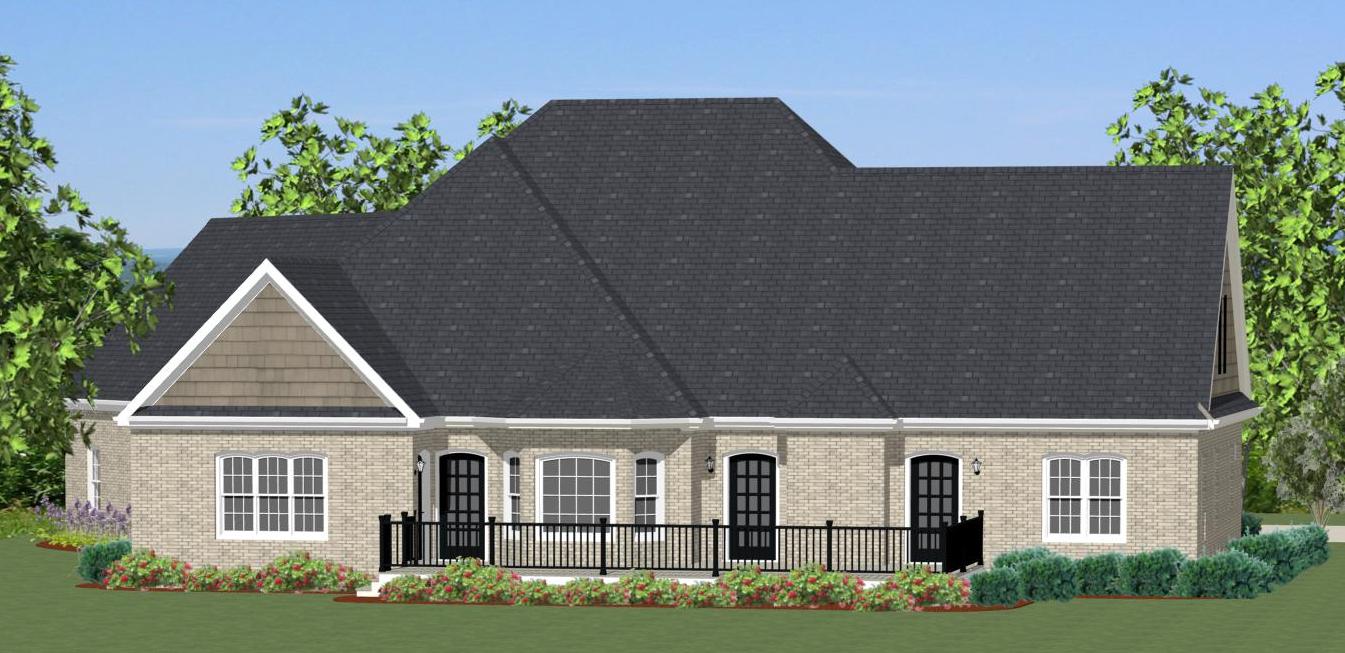 Home Plan Rear Elevation of this 3-Bedroom,2549 Sq Ft Plan -189-1000