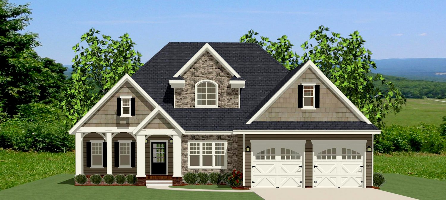 Front View of this 3-Bedroom, 2363 Sq Ft Plan - 189-1005